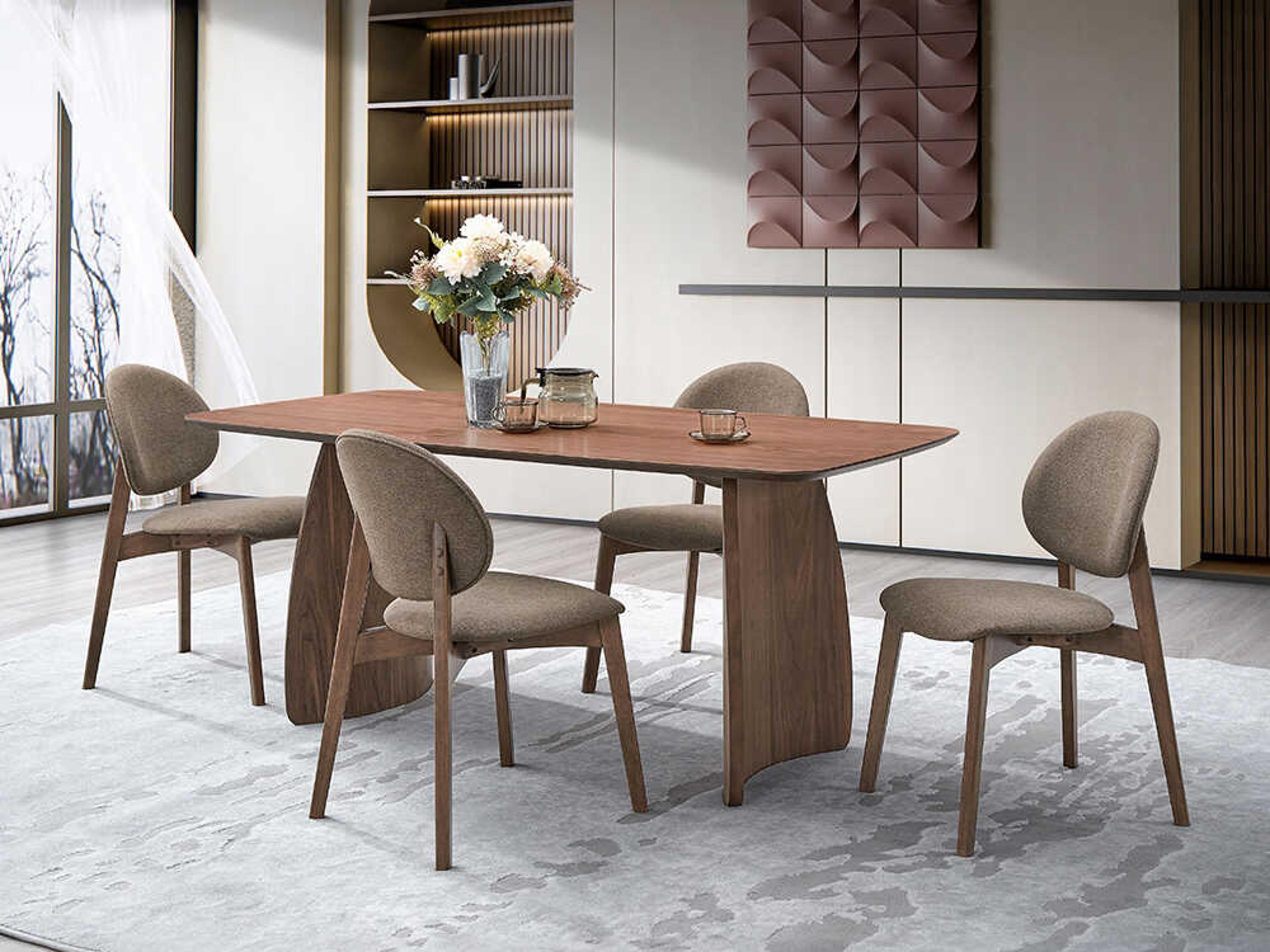 Hadasa Rubberwood Dining Room Set