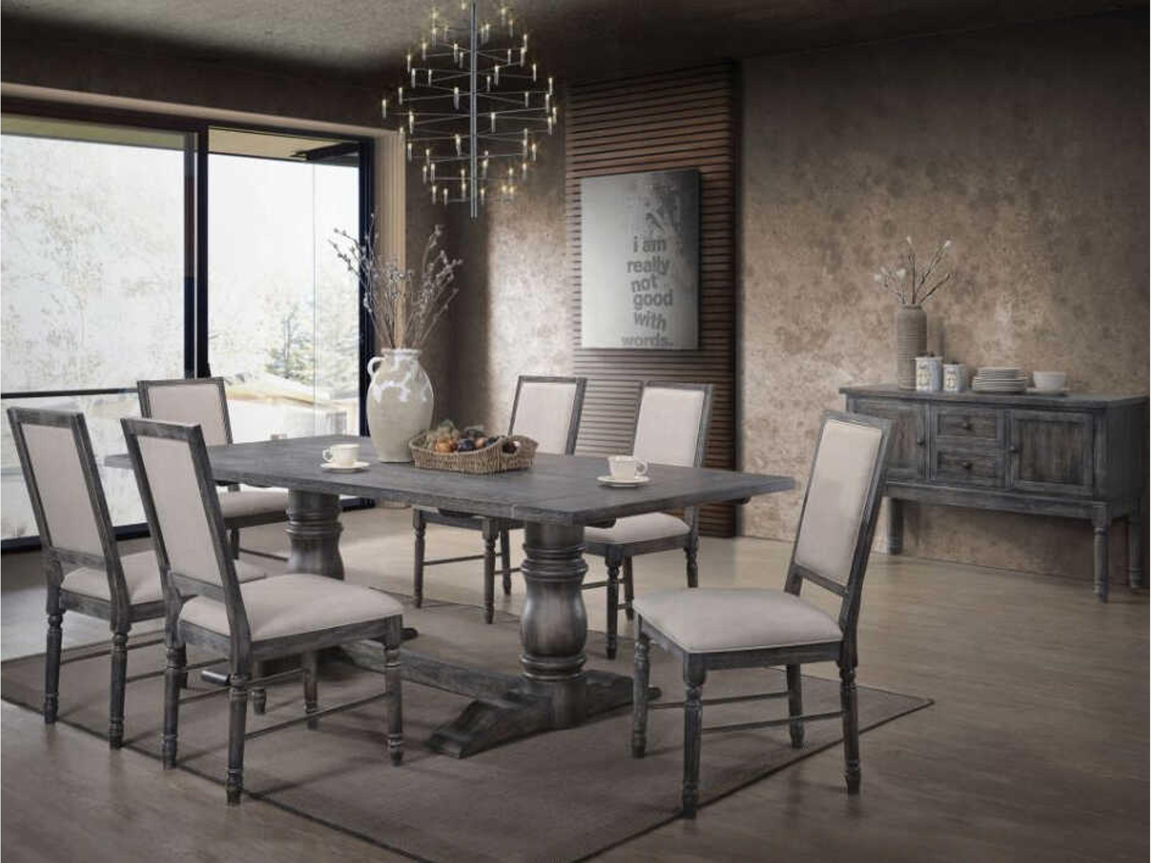 Leventis Rubberwood Dining Room Set