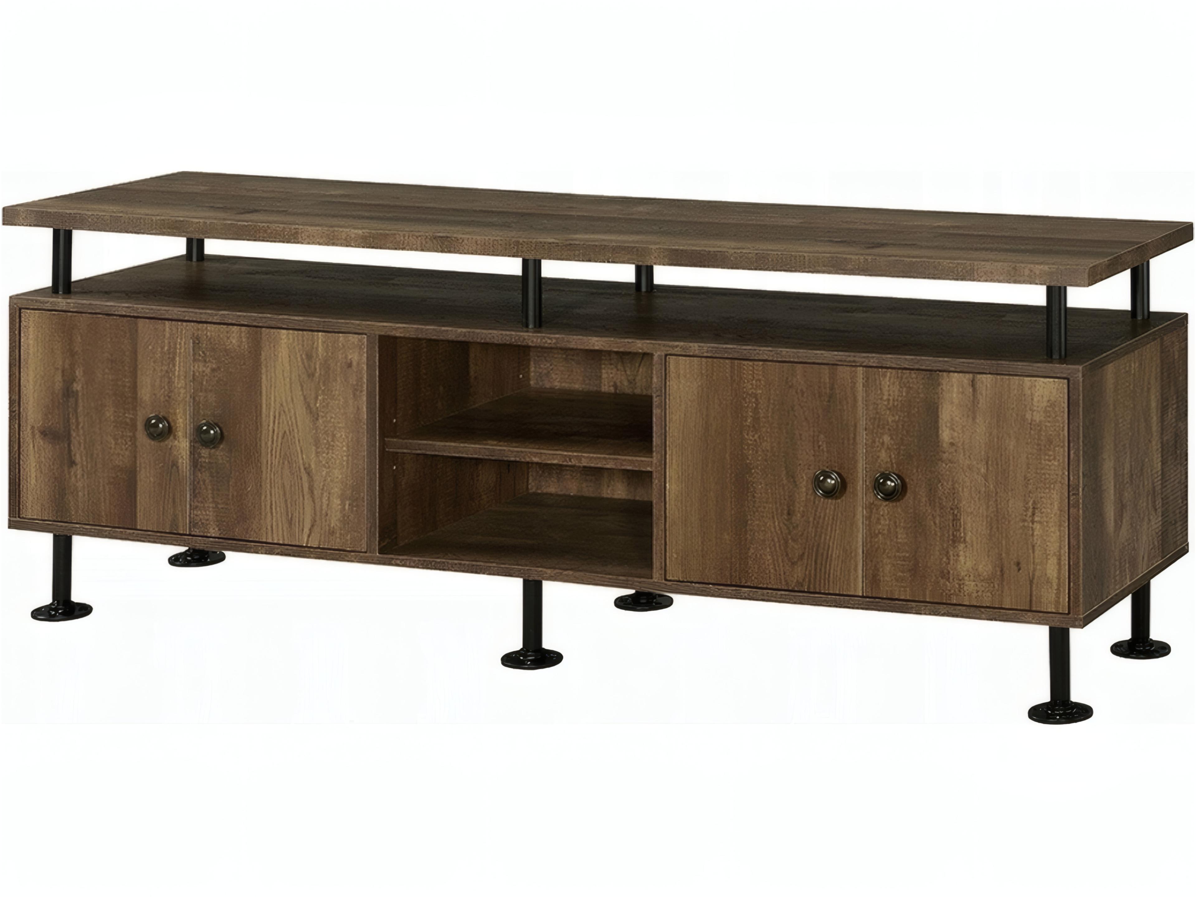 Ensata Ii 24" Rustic Oak Black Media Console