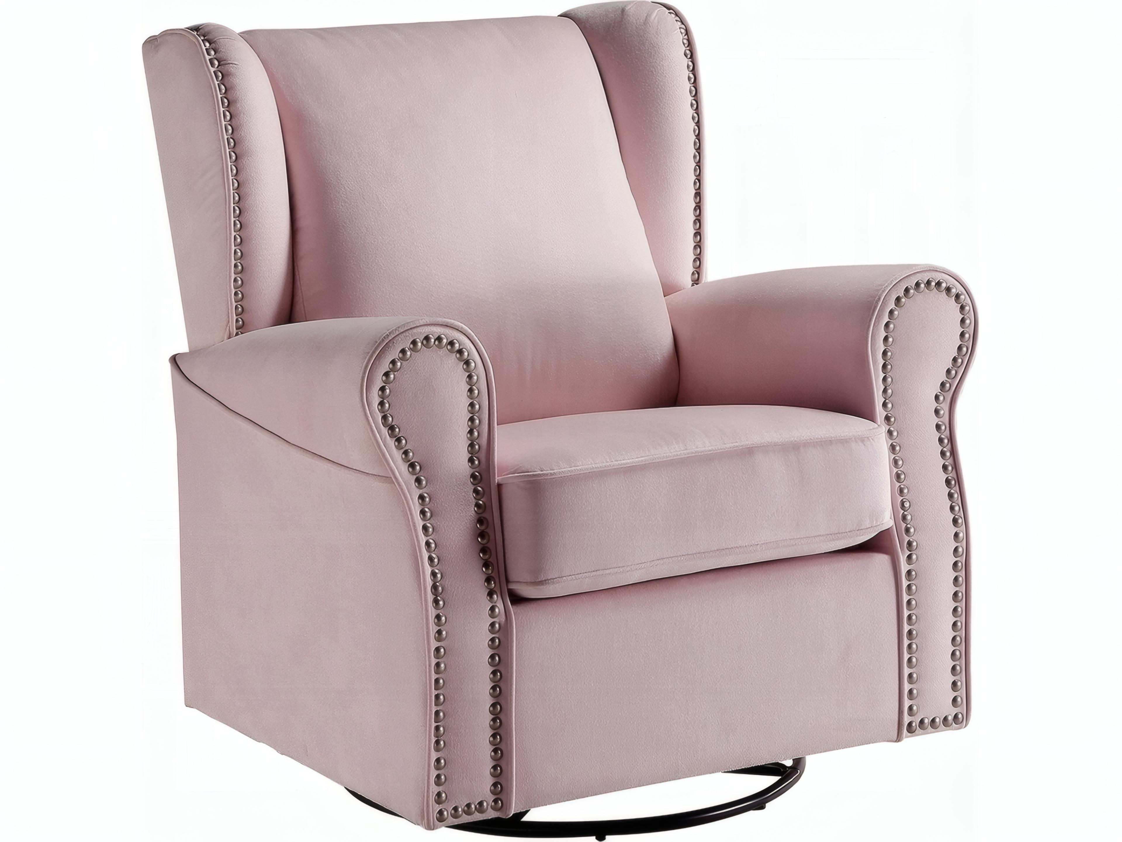 Glider Pink Accent Chair