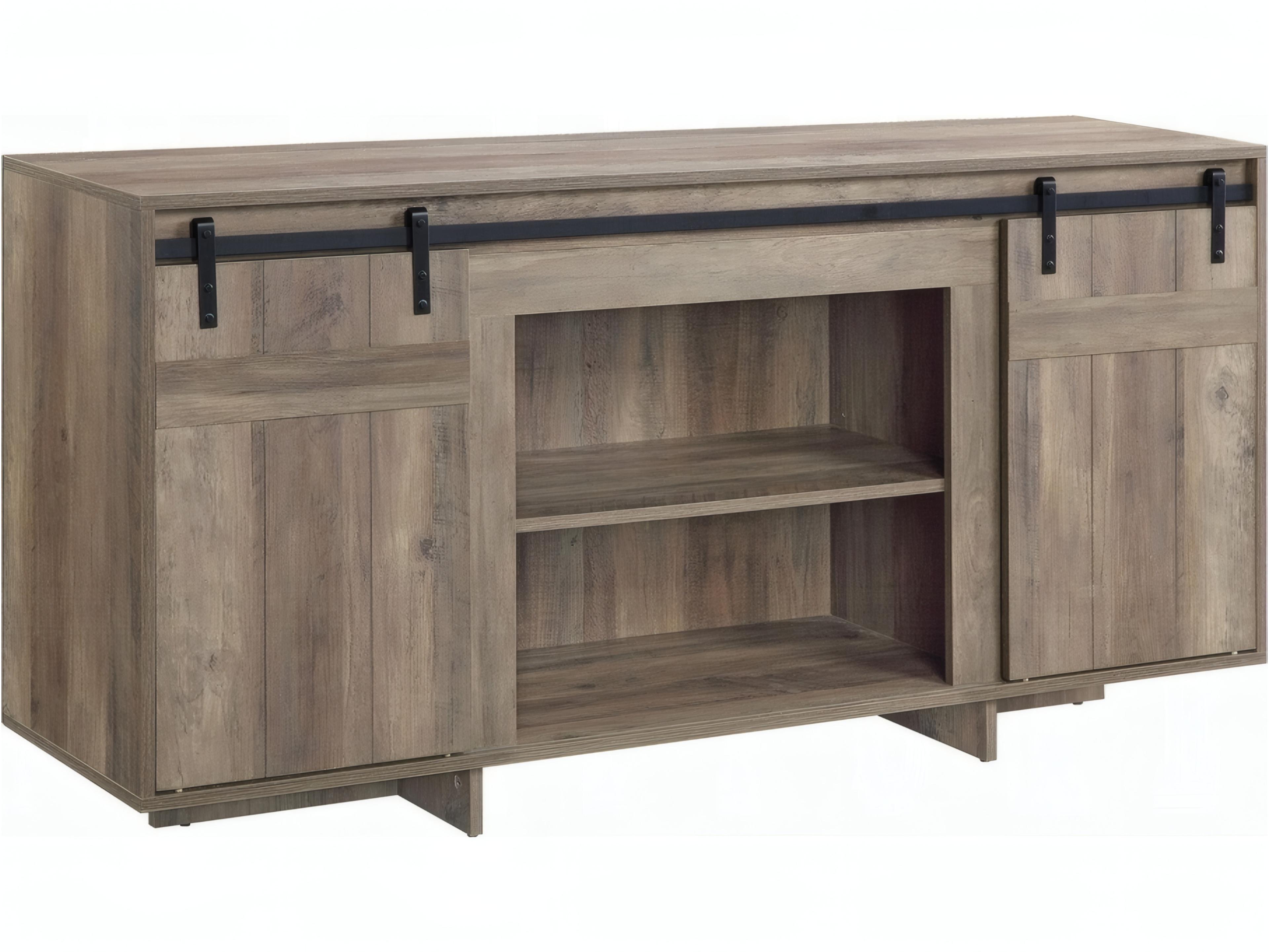 Bellarosa 60" Gray Washed Media Console