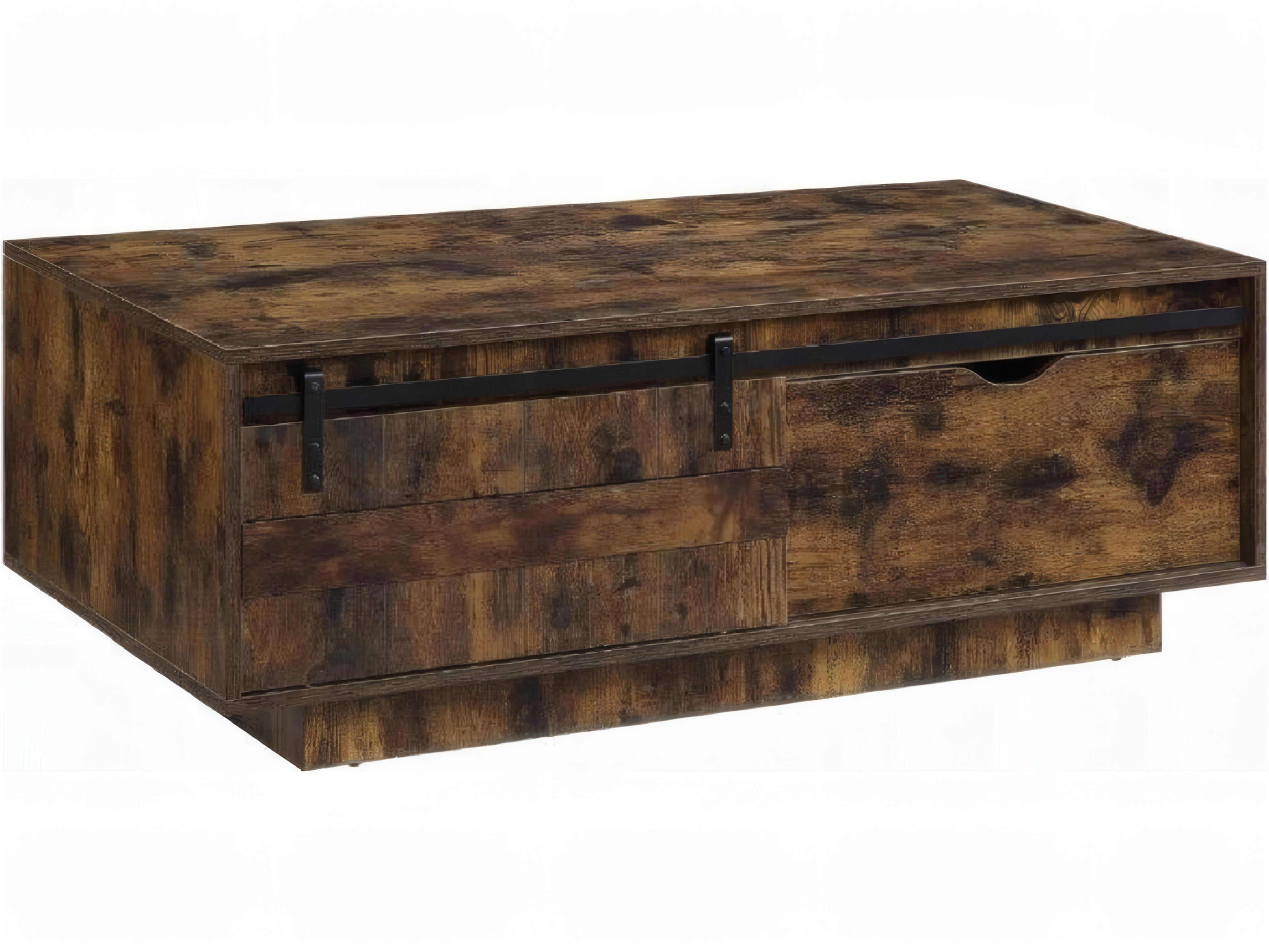 Bellarosa Rectangular Wood Rustic Oak Coffee Table