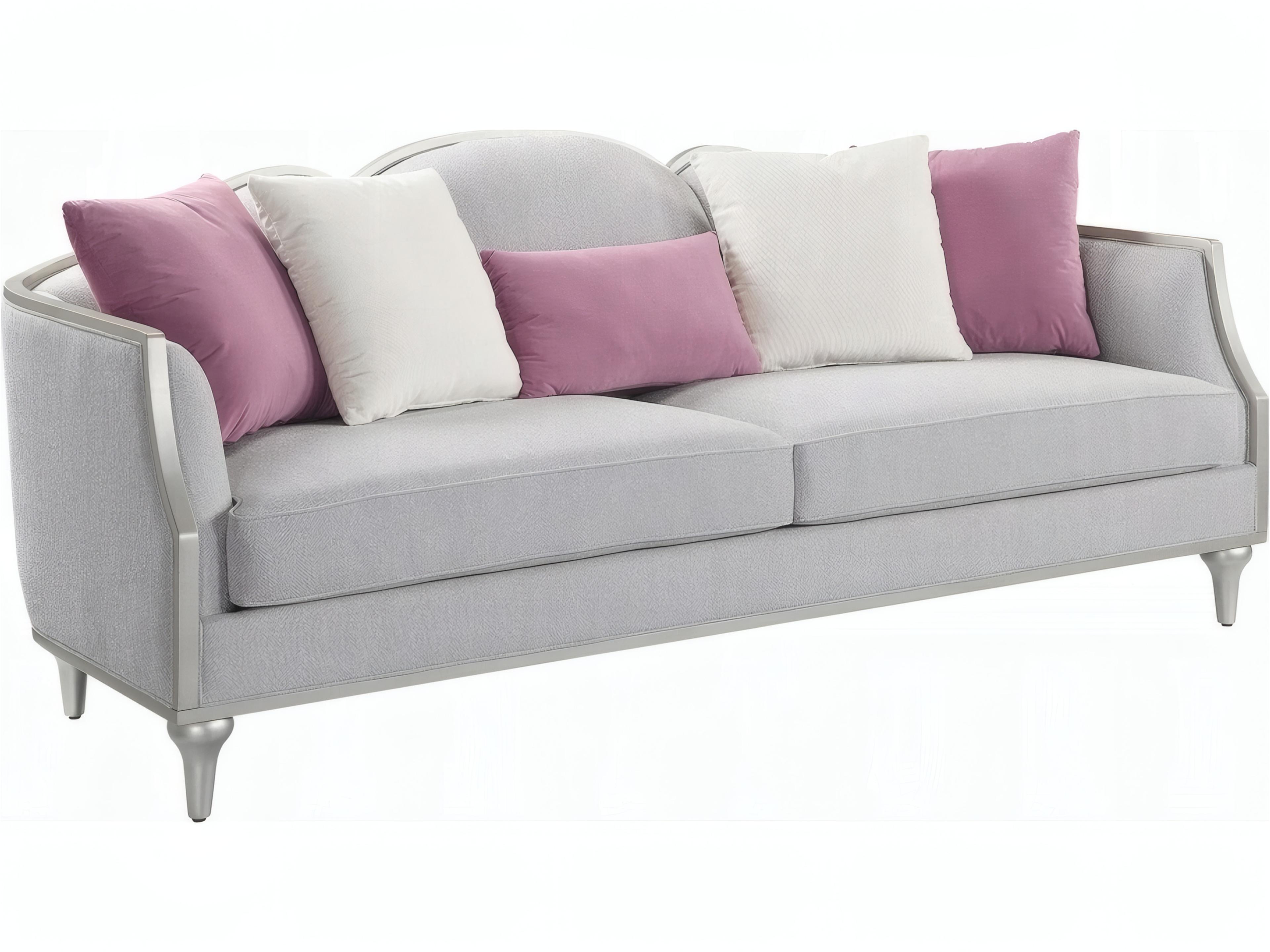 Kasa Beige Linen Upholstered Sofa