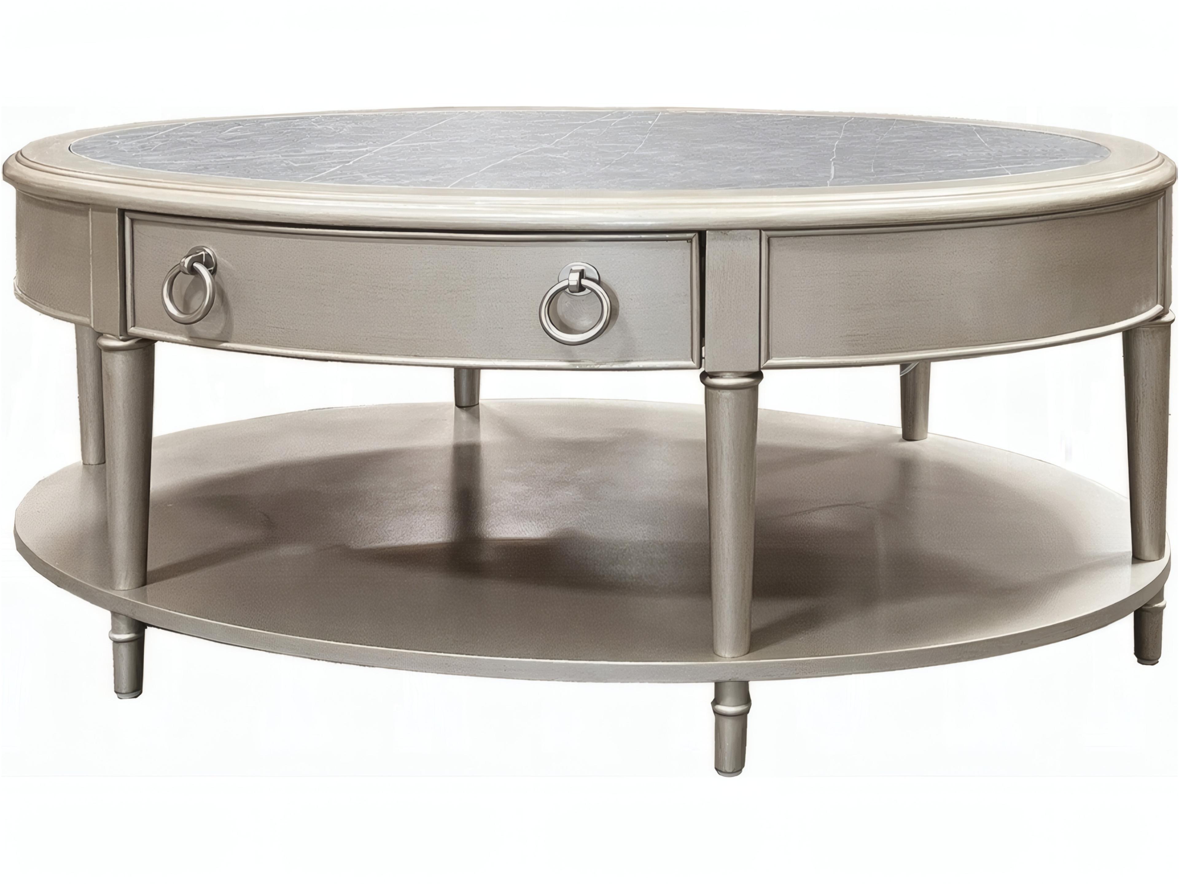 Kasa Oval Sintered Stone Champagne Coffee Table