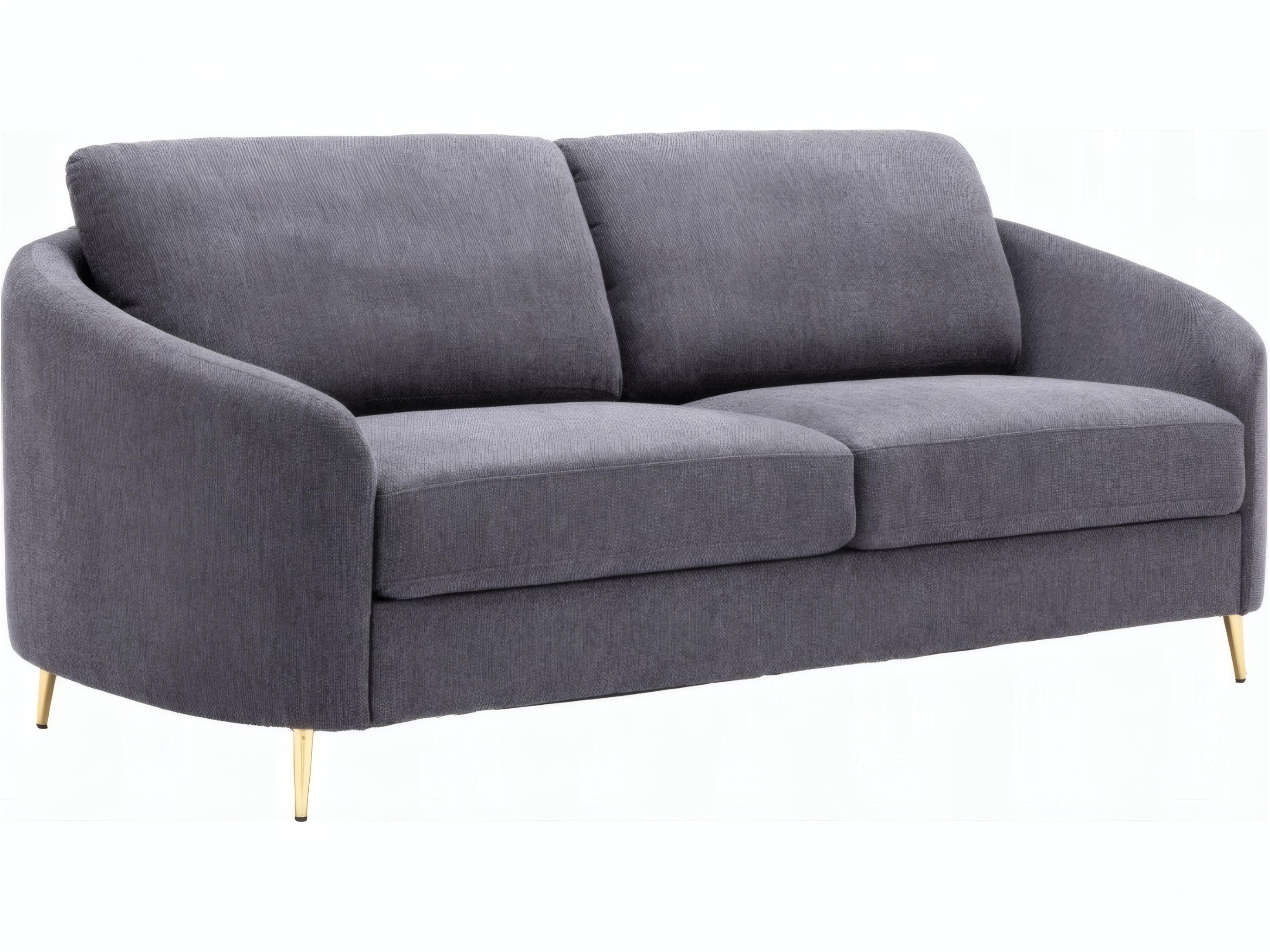 Yuina Gray Linen Upholstered Sofa