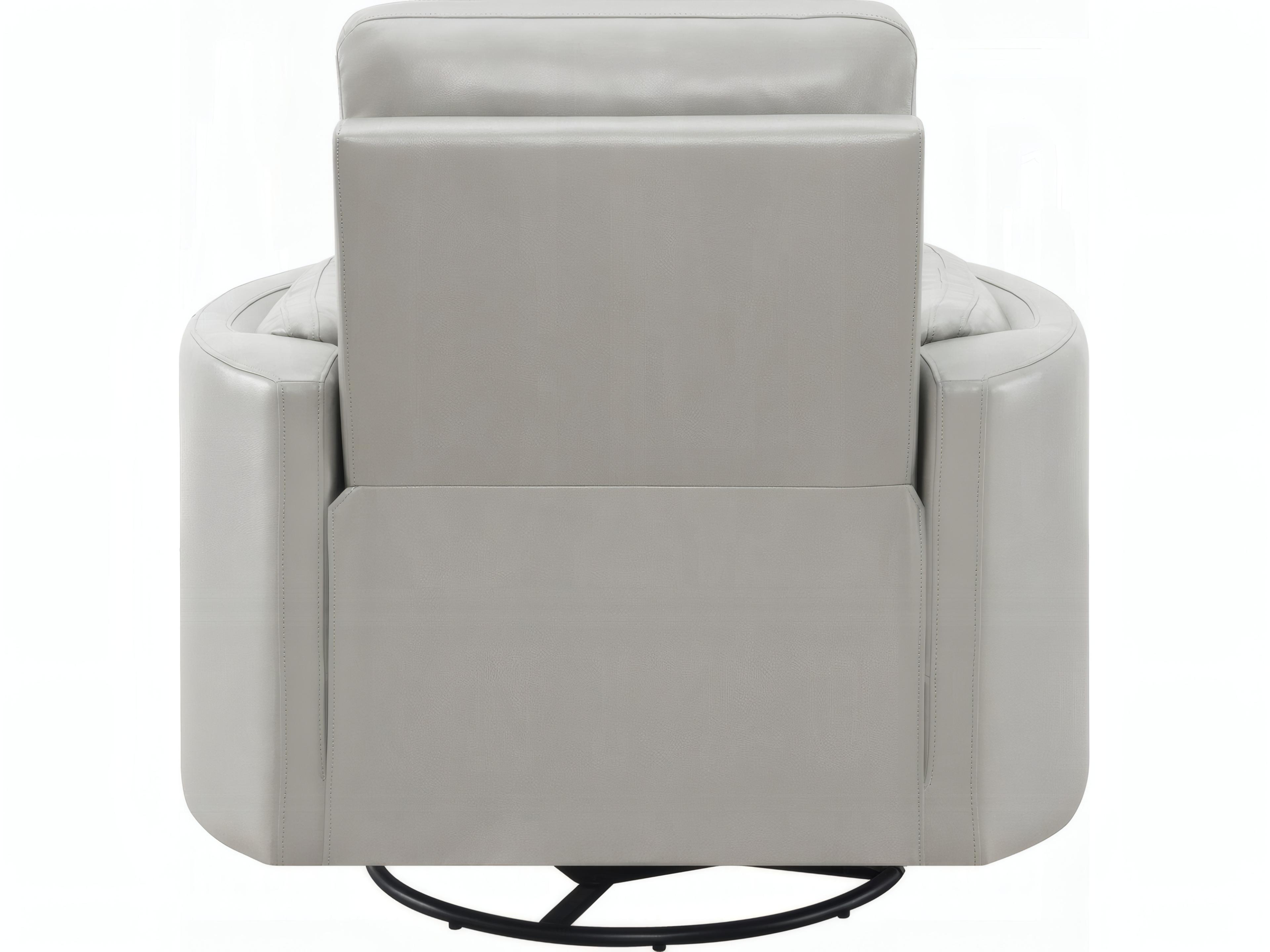 Acme Furniture Sagen Swivel Gray Faux Leather Chair