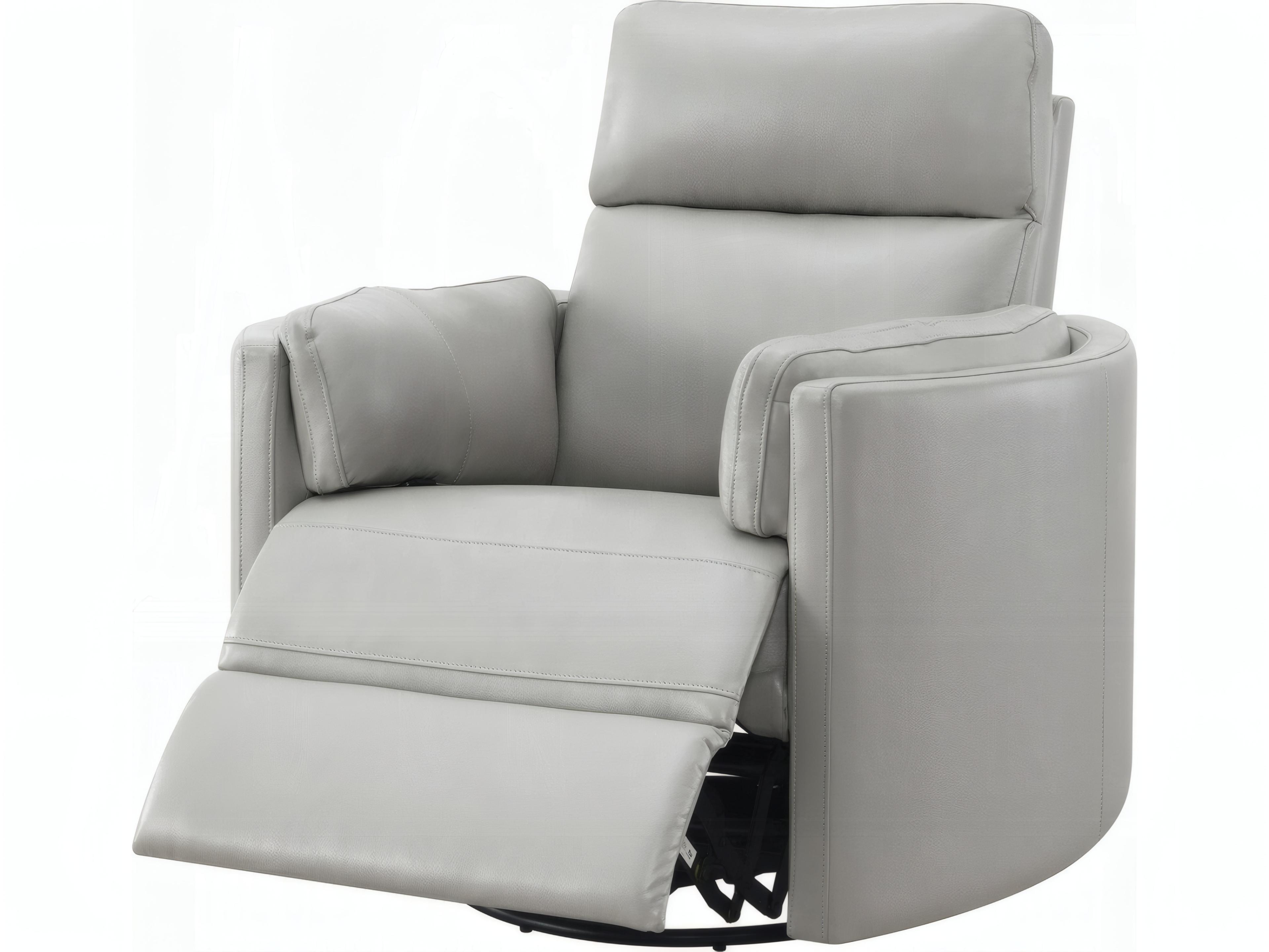 Acme Furniture Sagen Swivel Gray Faux Leather Chair