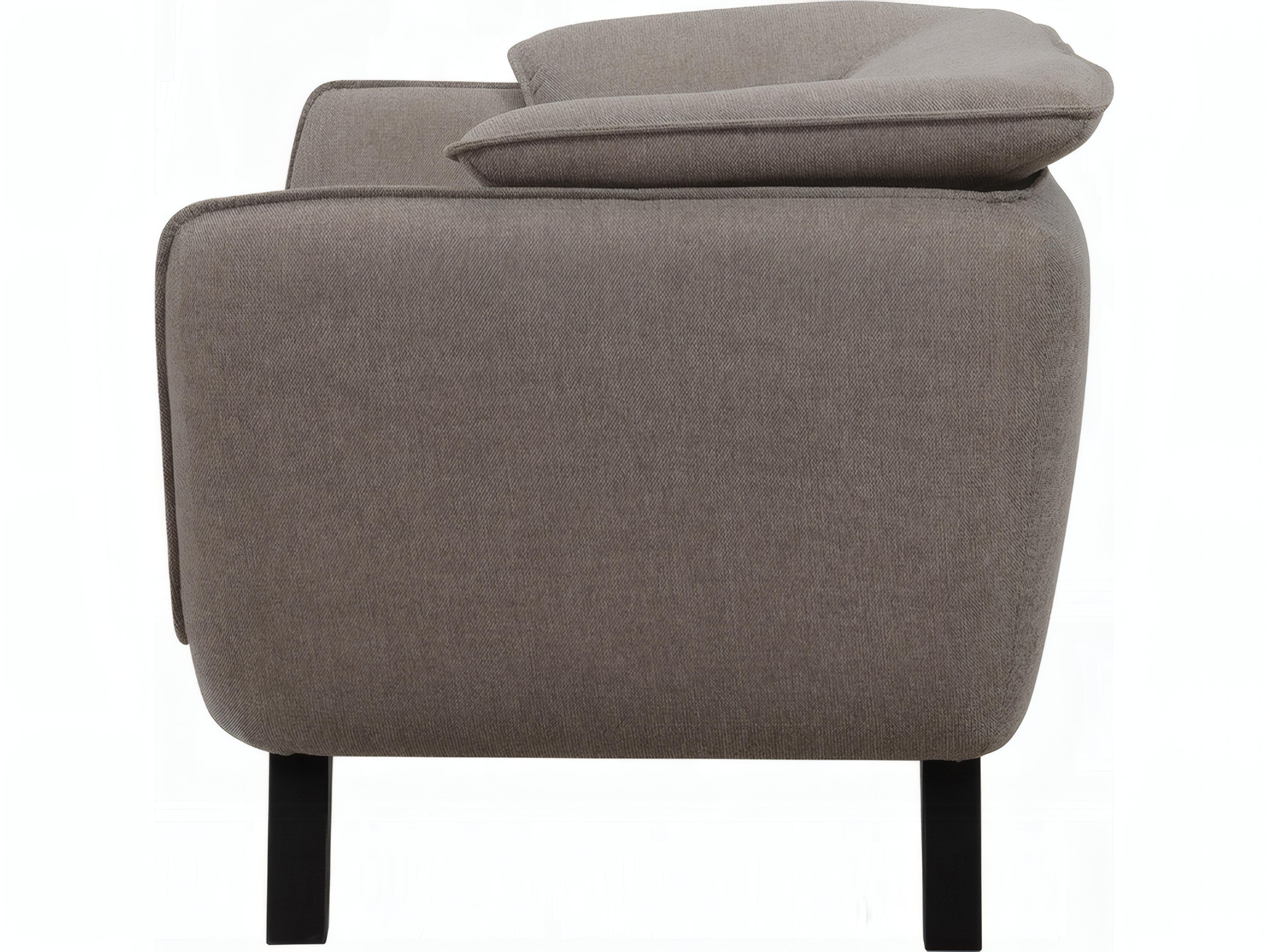 Acme Furniture Nayeli Brown Linen Gray Upholstered Loveseat