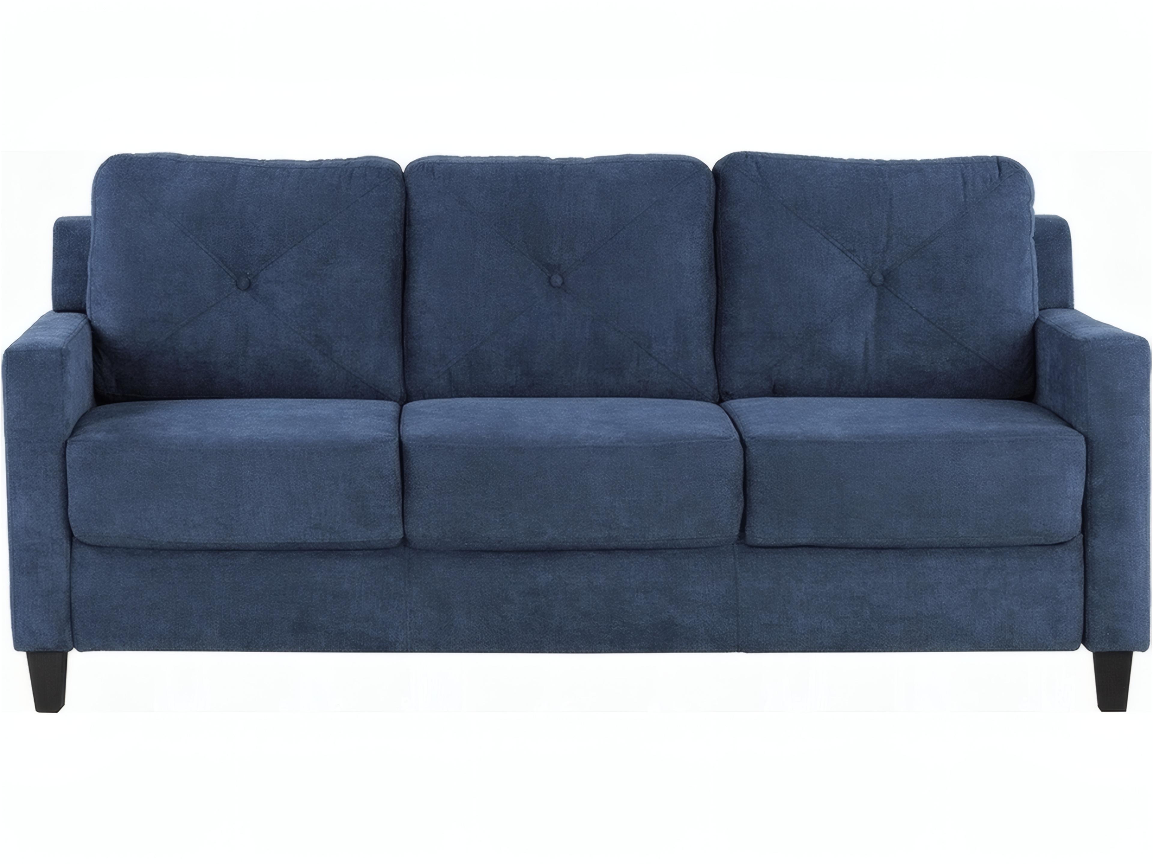 Acme Furniture Horatio Navy Chenille Blue Upholstered Sofa