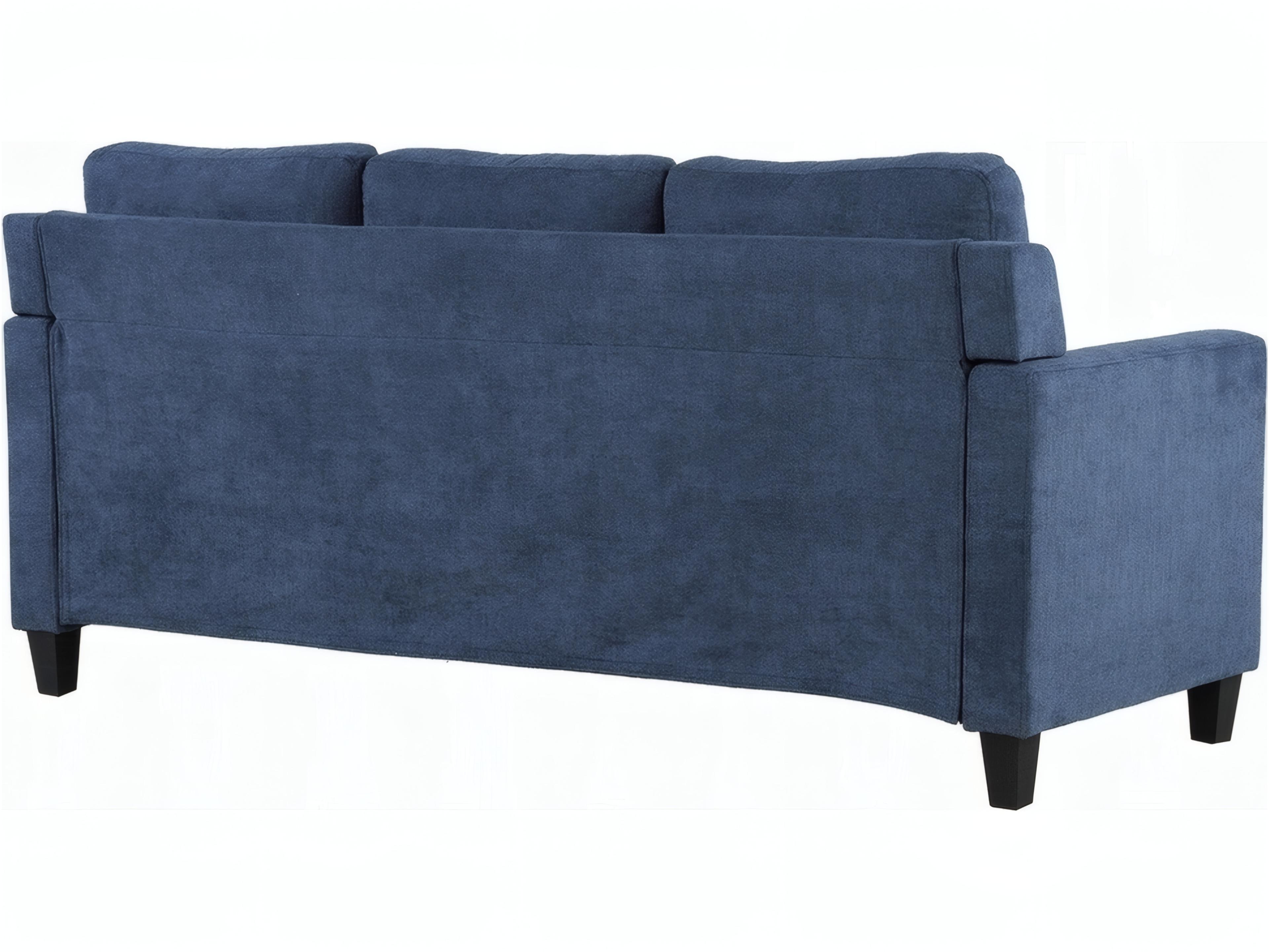 Acme Furniture Horatio Navy Chenille Blue Upholstered Sofa