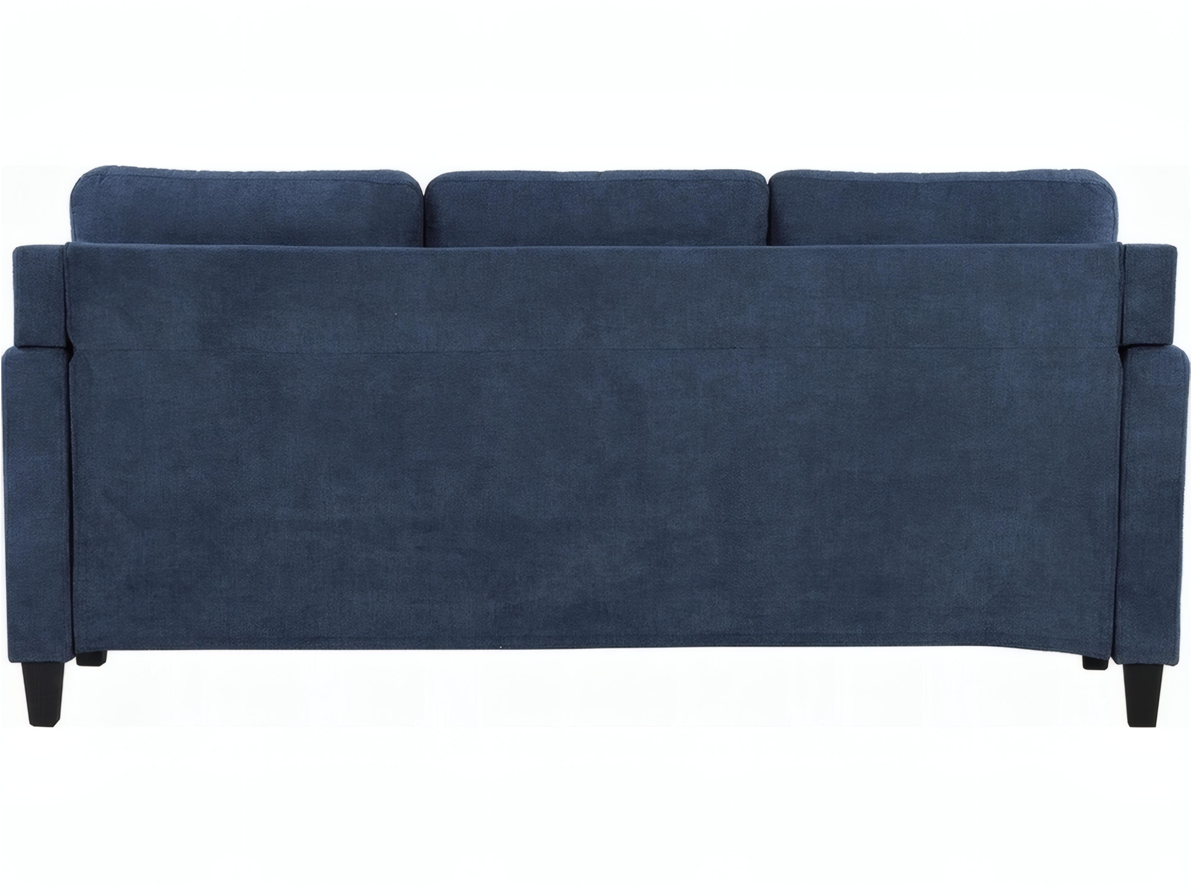 Acme Furniture Horatio Navy Chenille Blue Upholstered Sofa