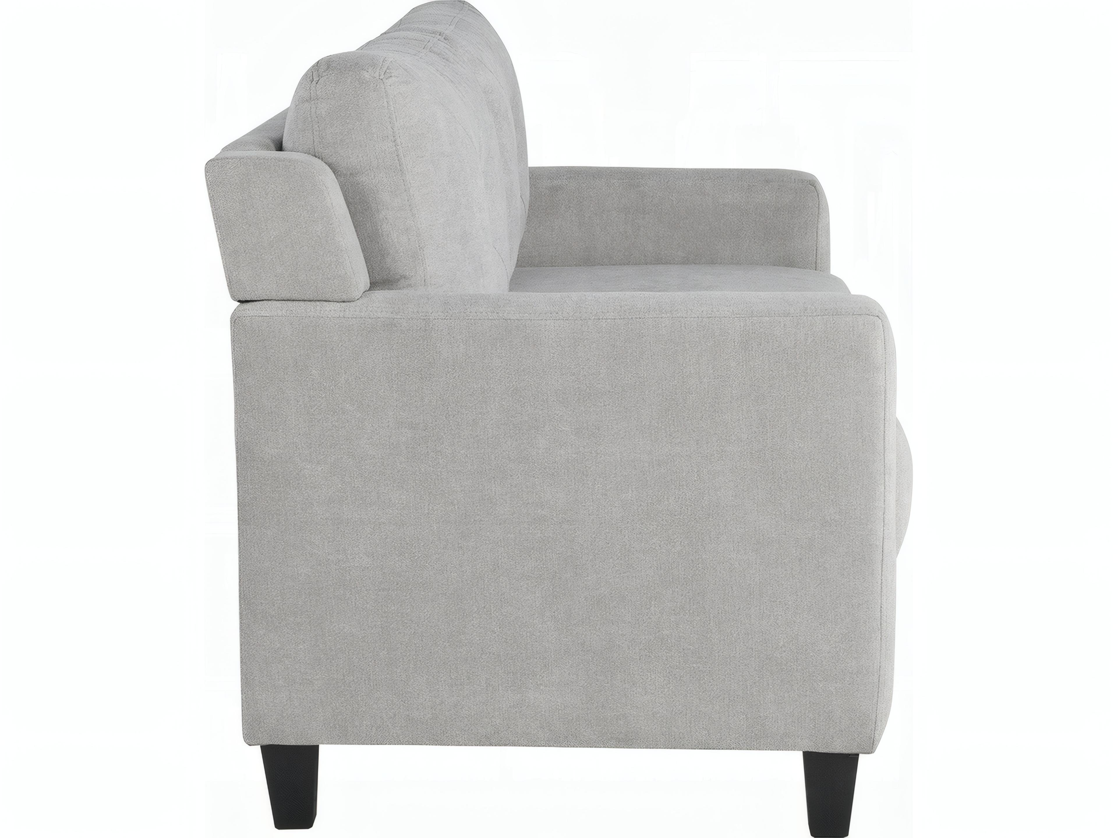 Acme Furniture Horatio Taupe Chenille Gray Upholstered Loveseat