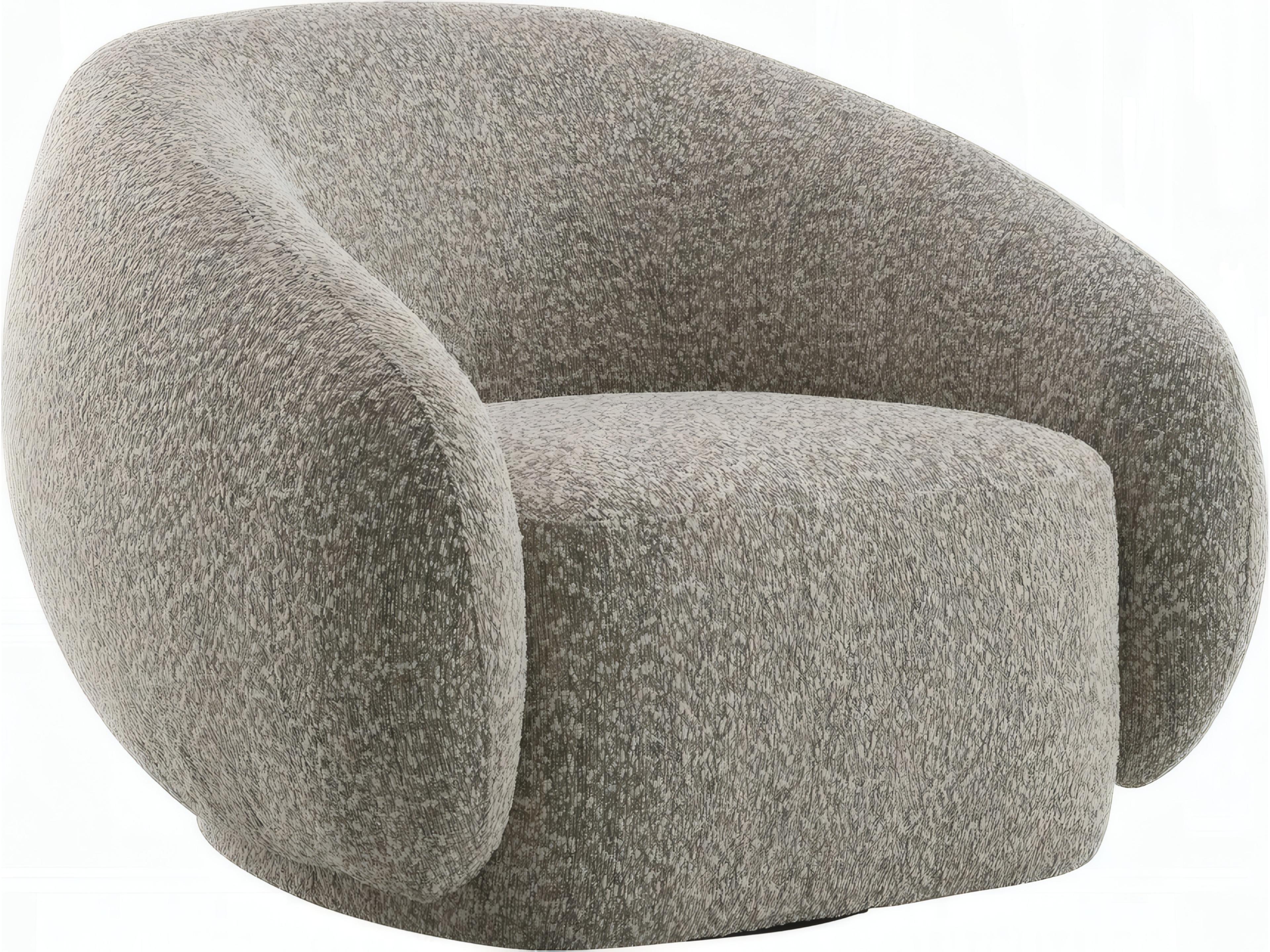 Isabel Swivel Brown Accent Chair