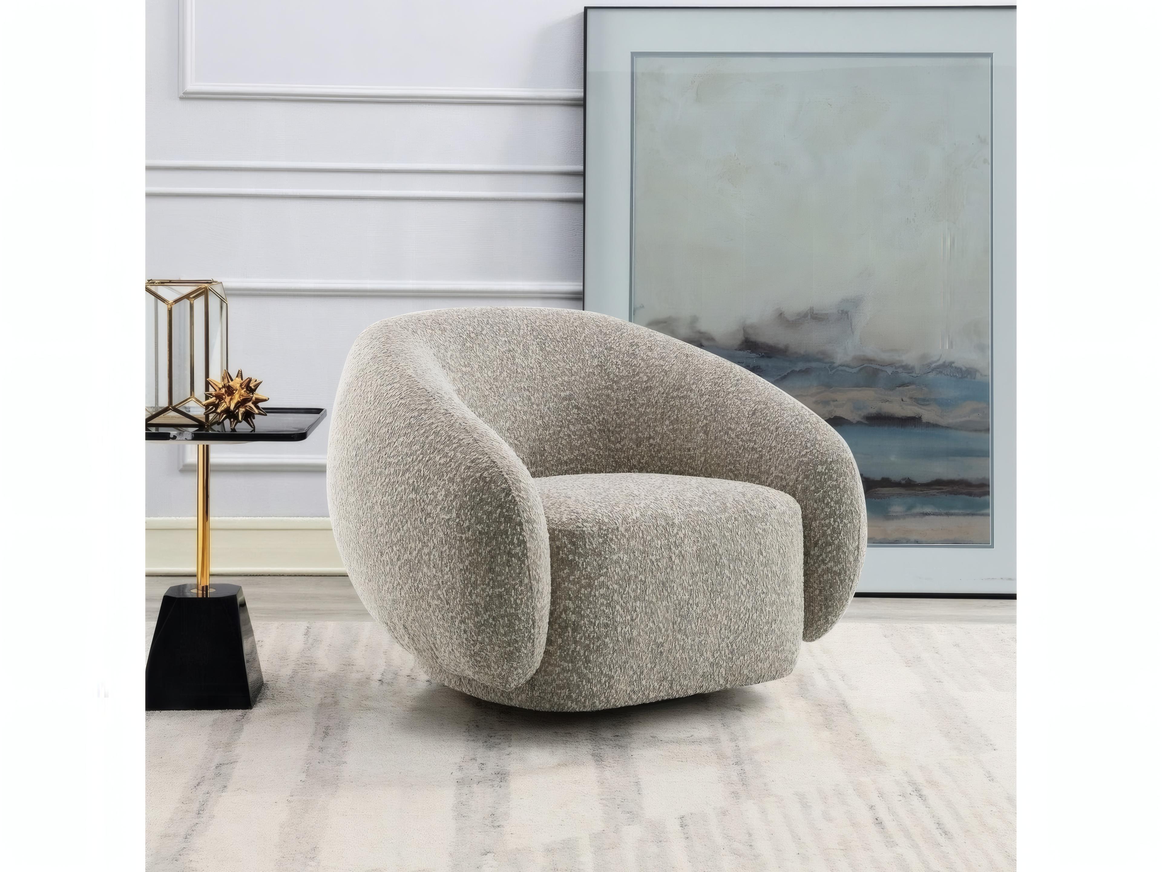 Acme Furniture Isabel Swivel Brown Accent Chair