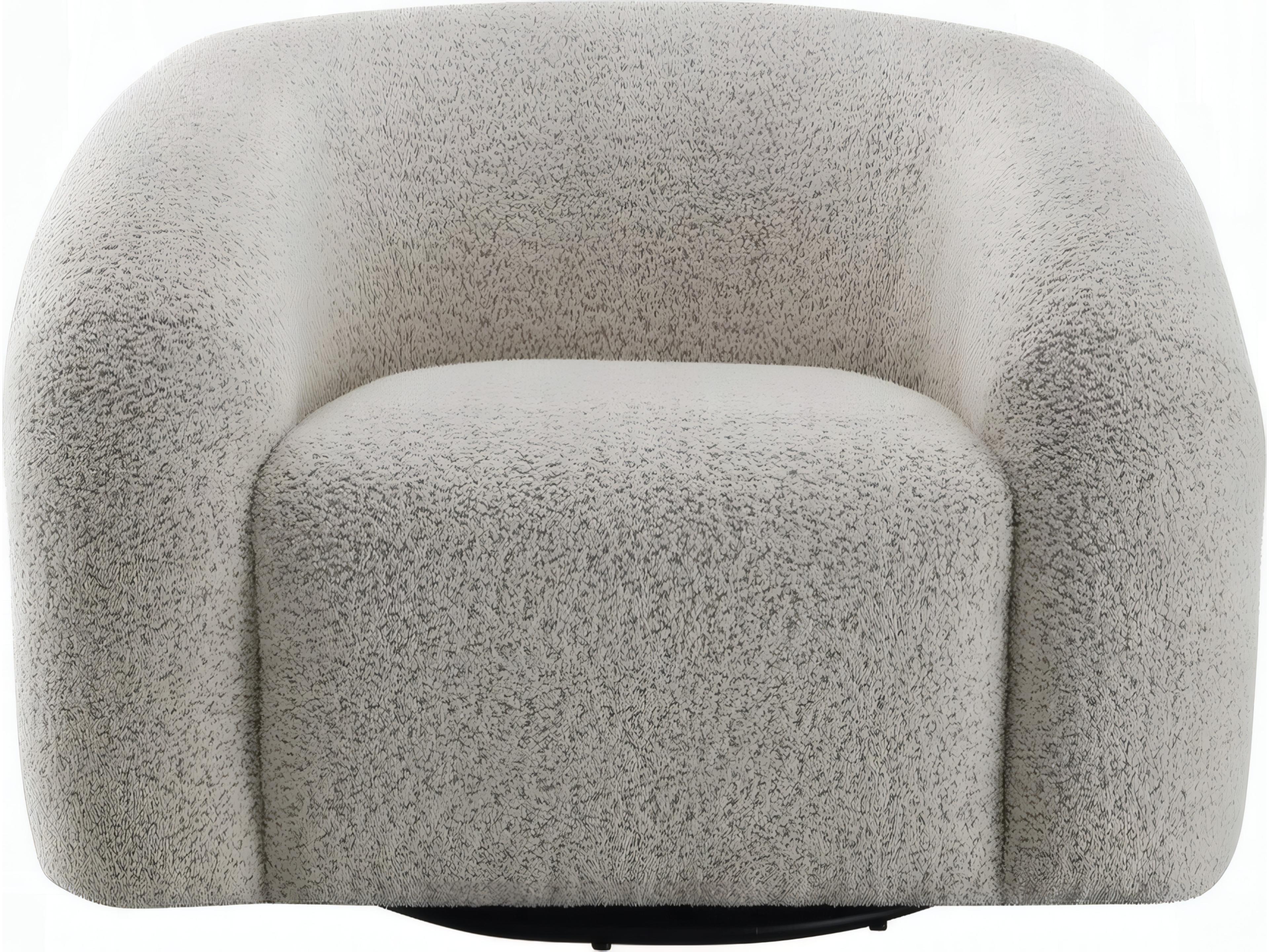 Acme Furniture Swivel Beige Accent Chair