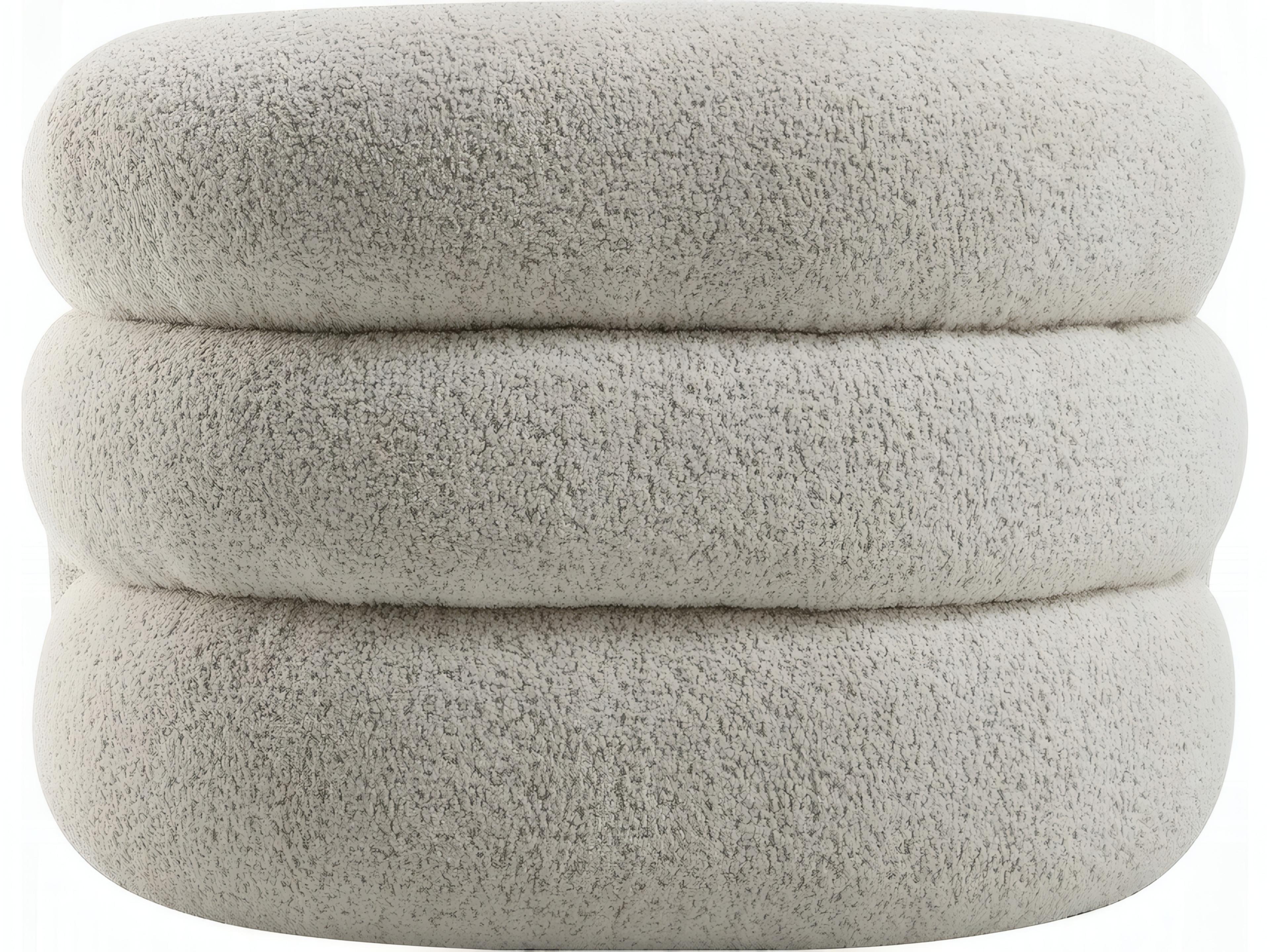 Acme Furniture Swivel Beige Accent Chair