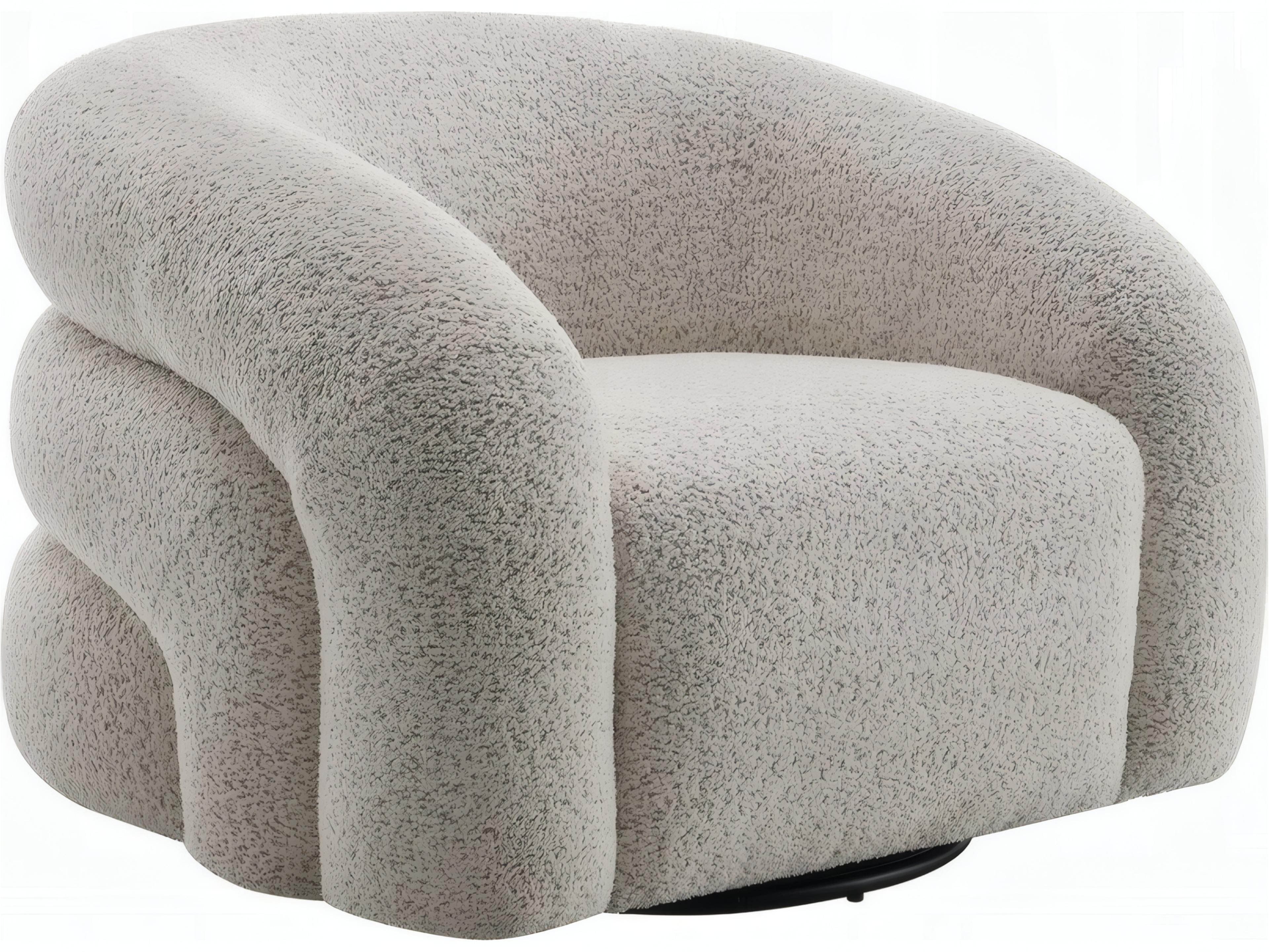 Acme Furniture Swivel Beige Accent Chair