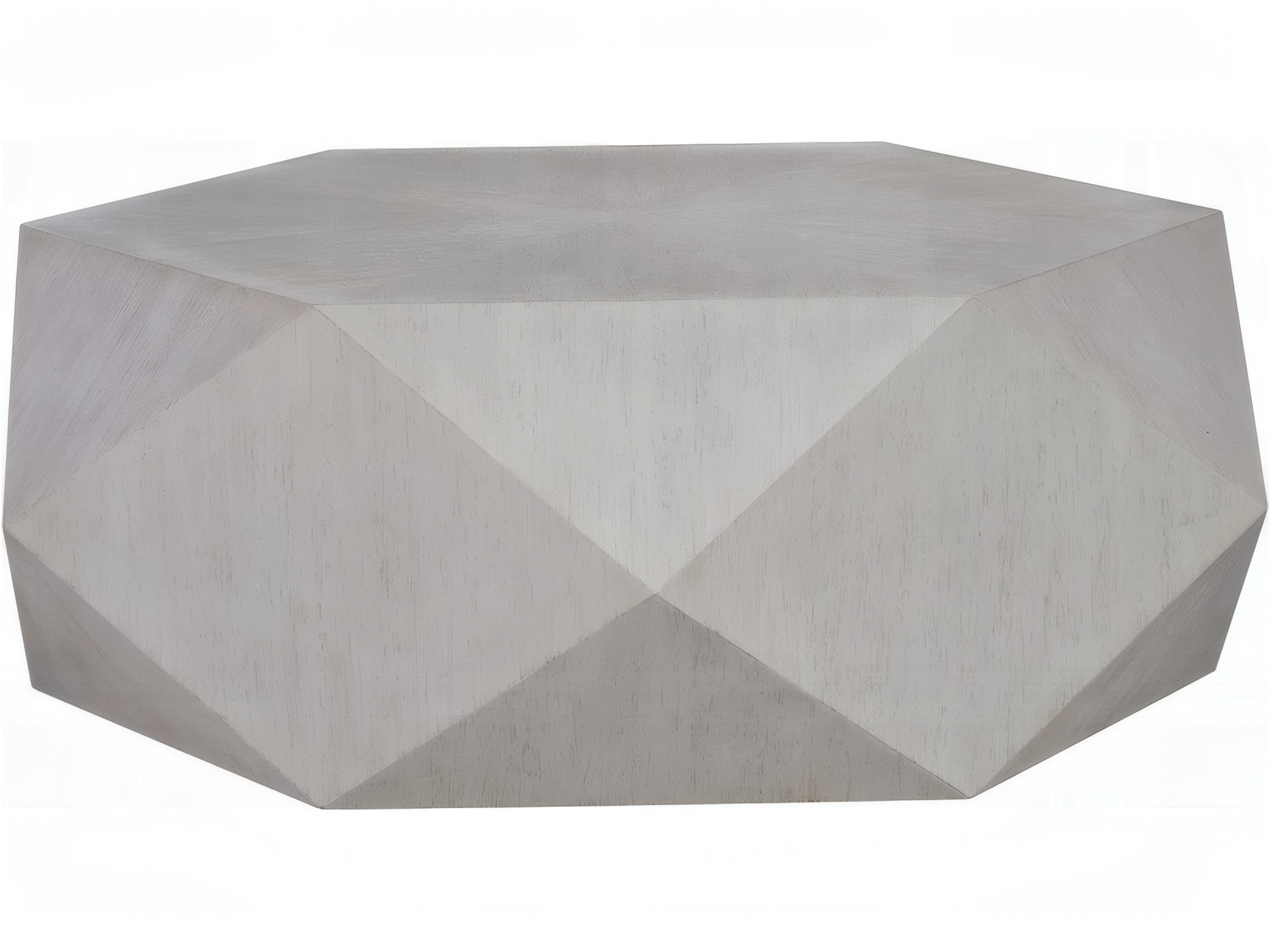 Hanniel Hexagon Wood Antique White Coffee Table