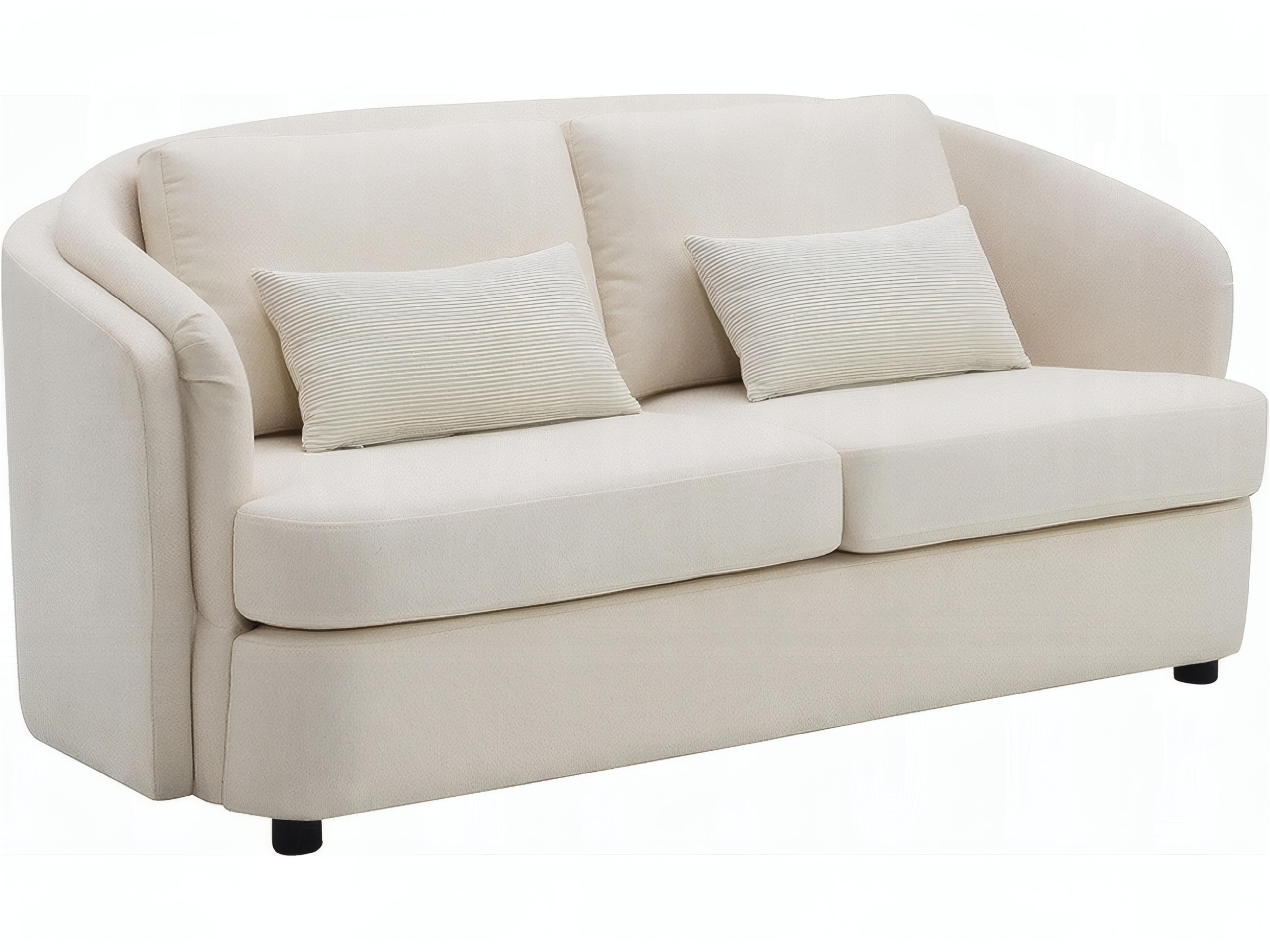 Mariko Beige Linen Upholstered Loveseat