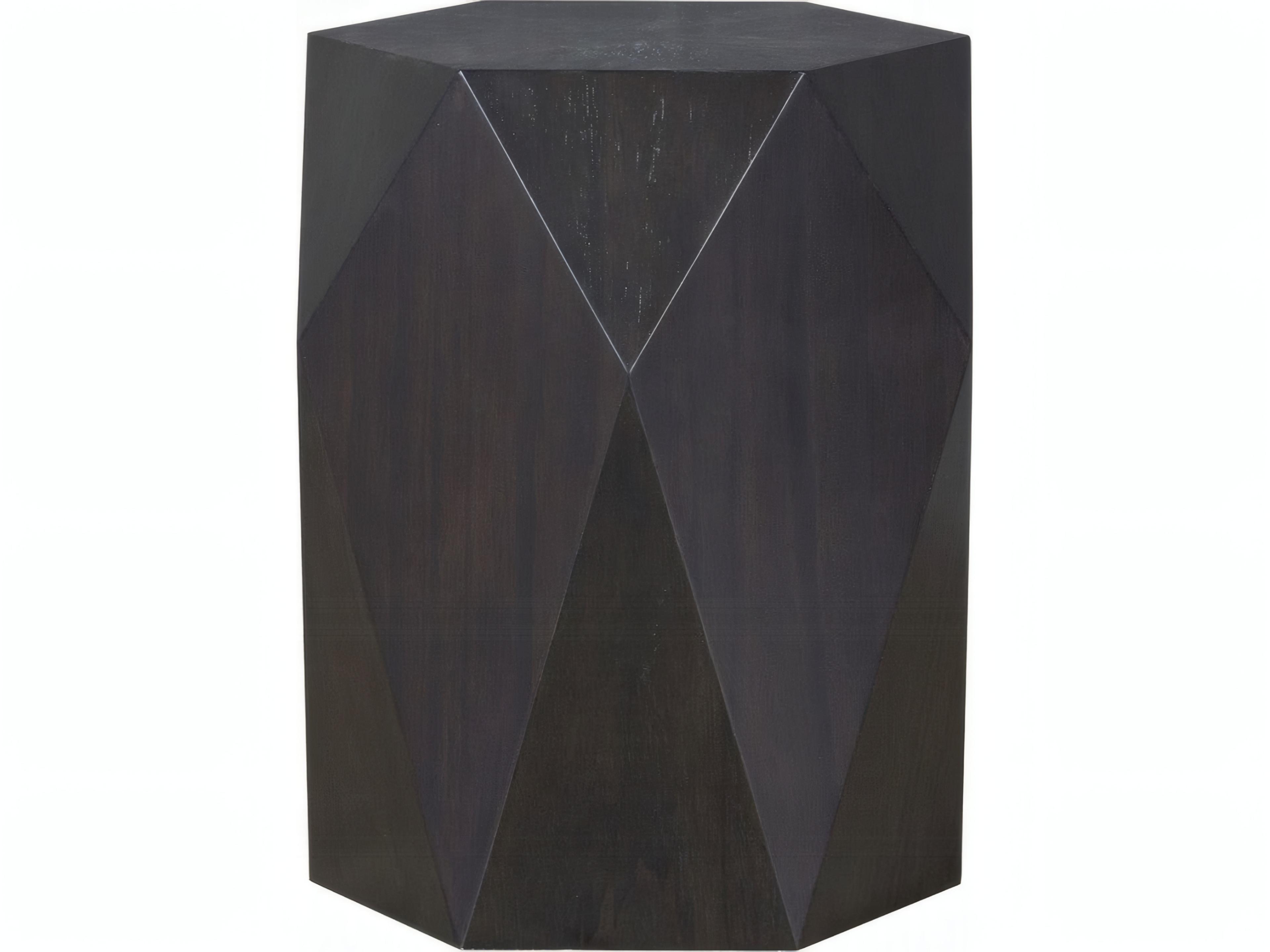 Hanniel Diamond Shape End Table in Antique Black