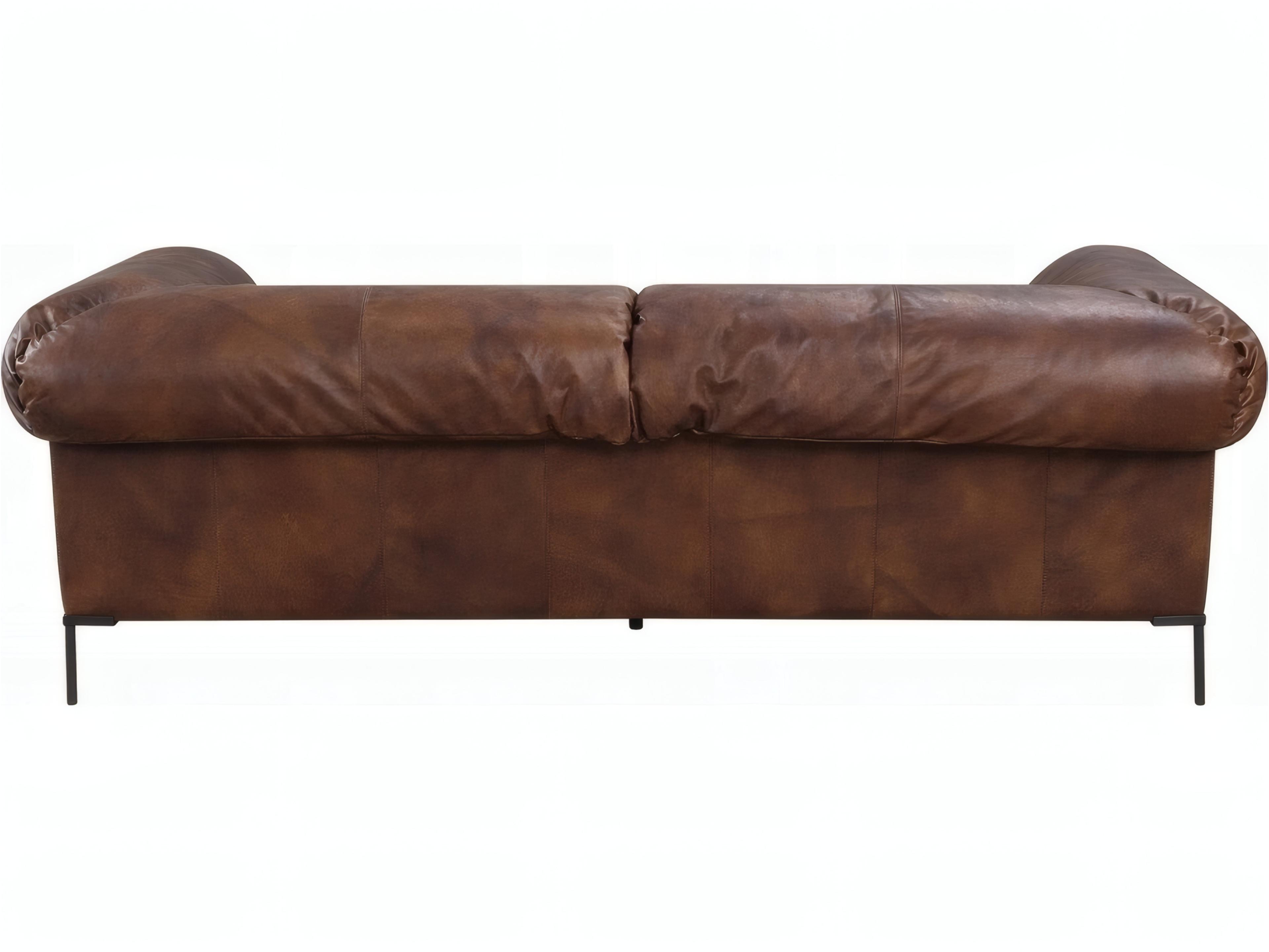 Acme Furniture Mocha Brown Leather Sofa