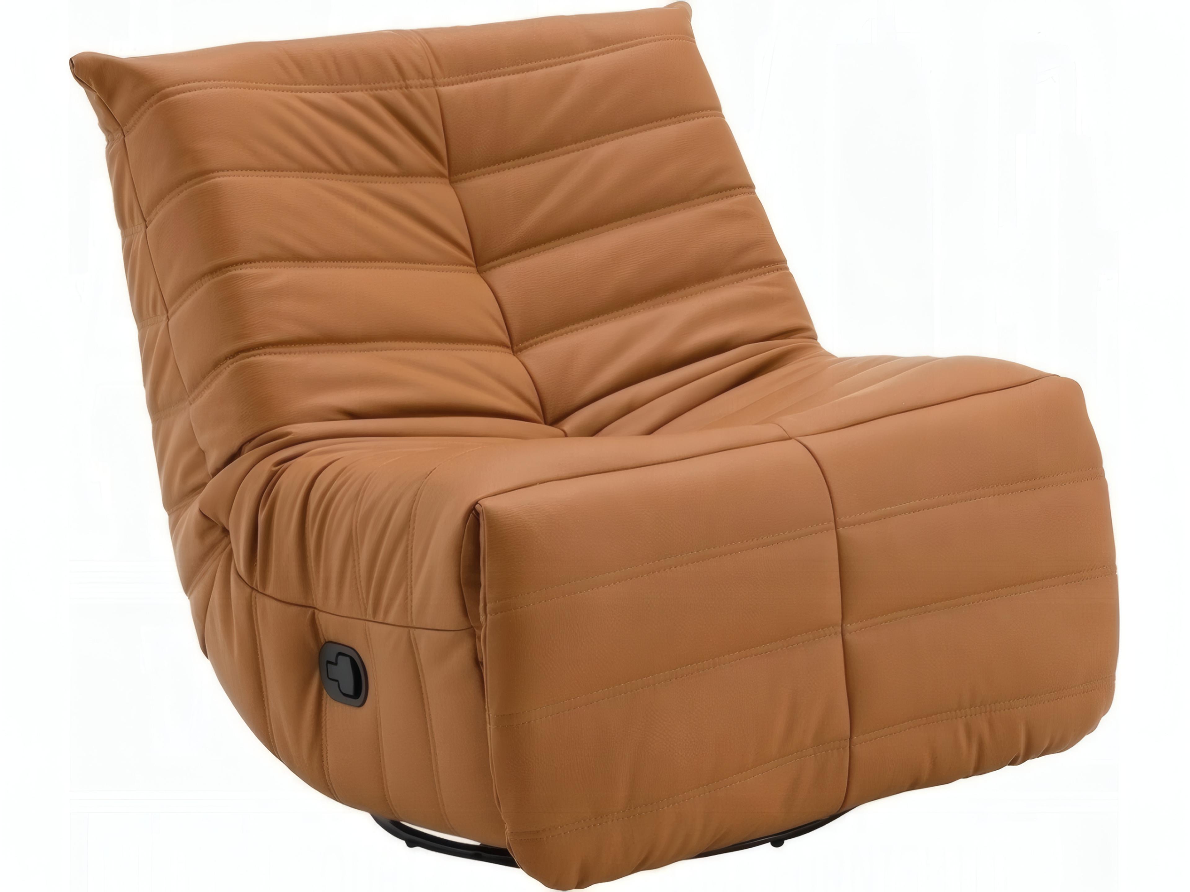 Talmon Orange Faux Leather Chair