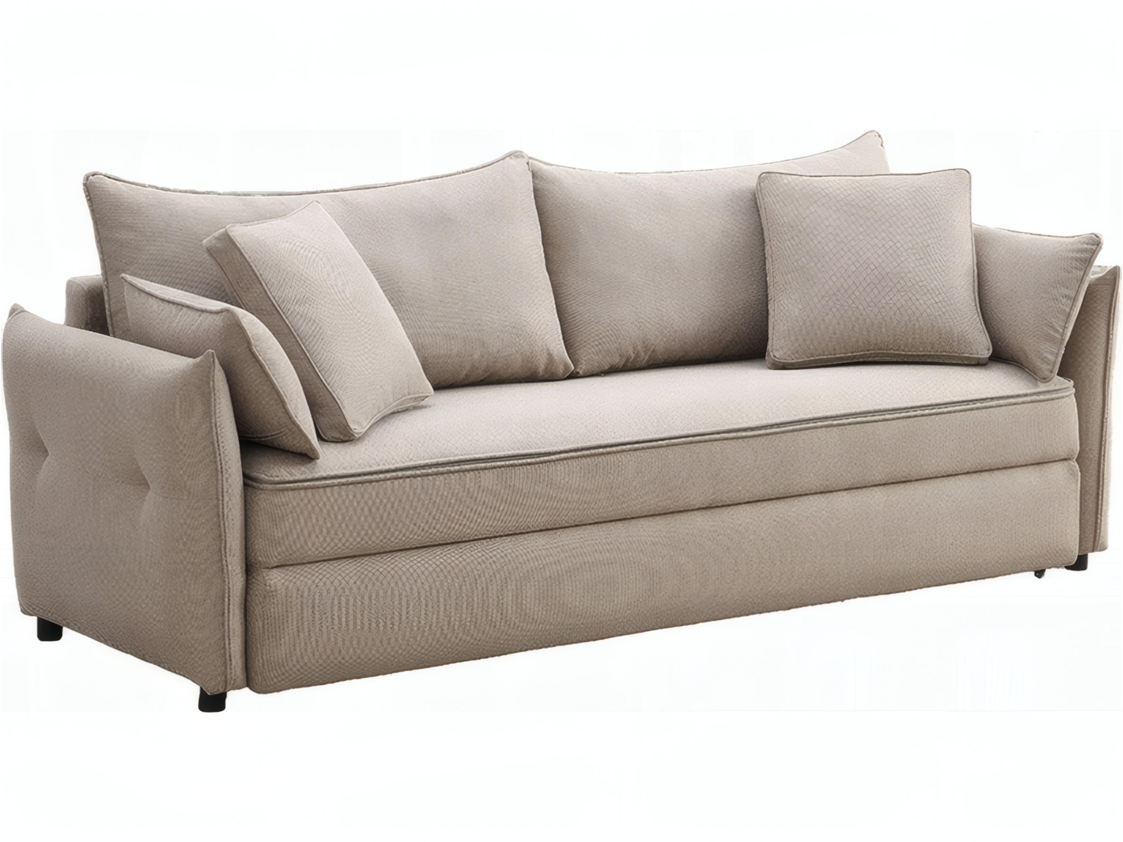 Irina Beige Fabric Upholstered Sofa Bed