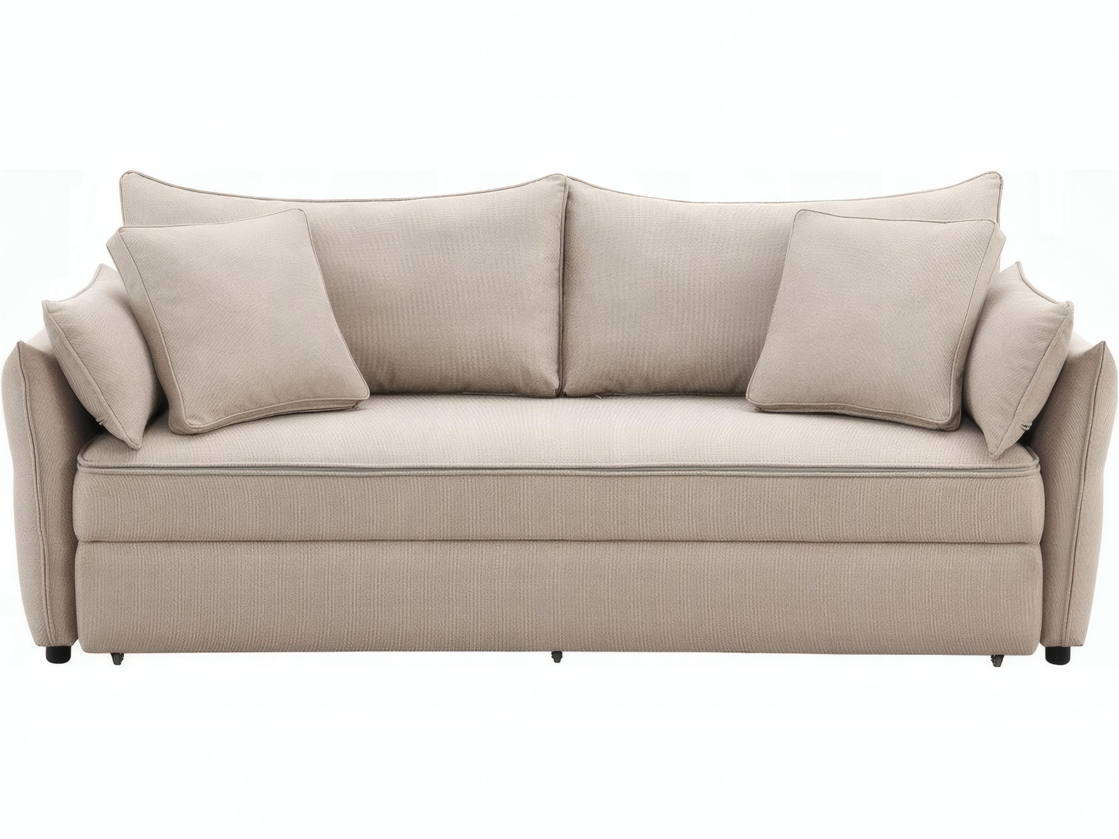 Acme Furniture Irina Beige Fabric Upholstered Sofa Bed