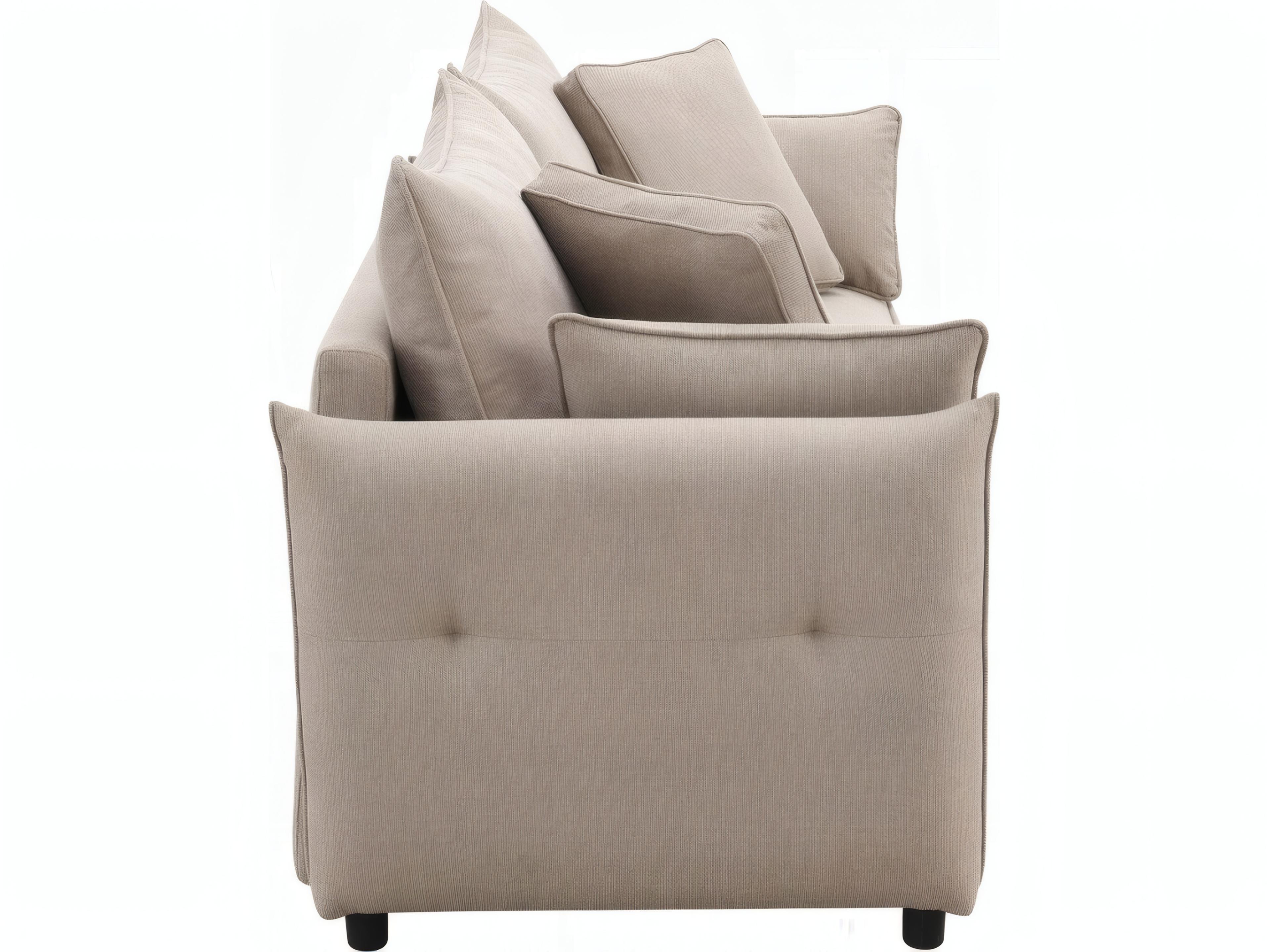 Acme Furniture Irina Beige Fabric Upholstered Sofa Bed