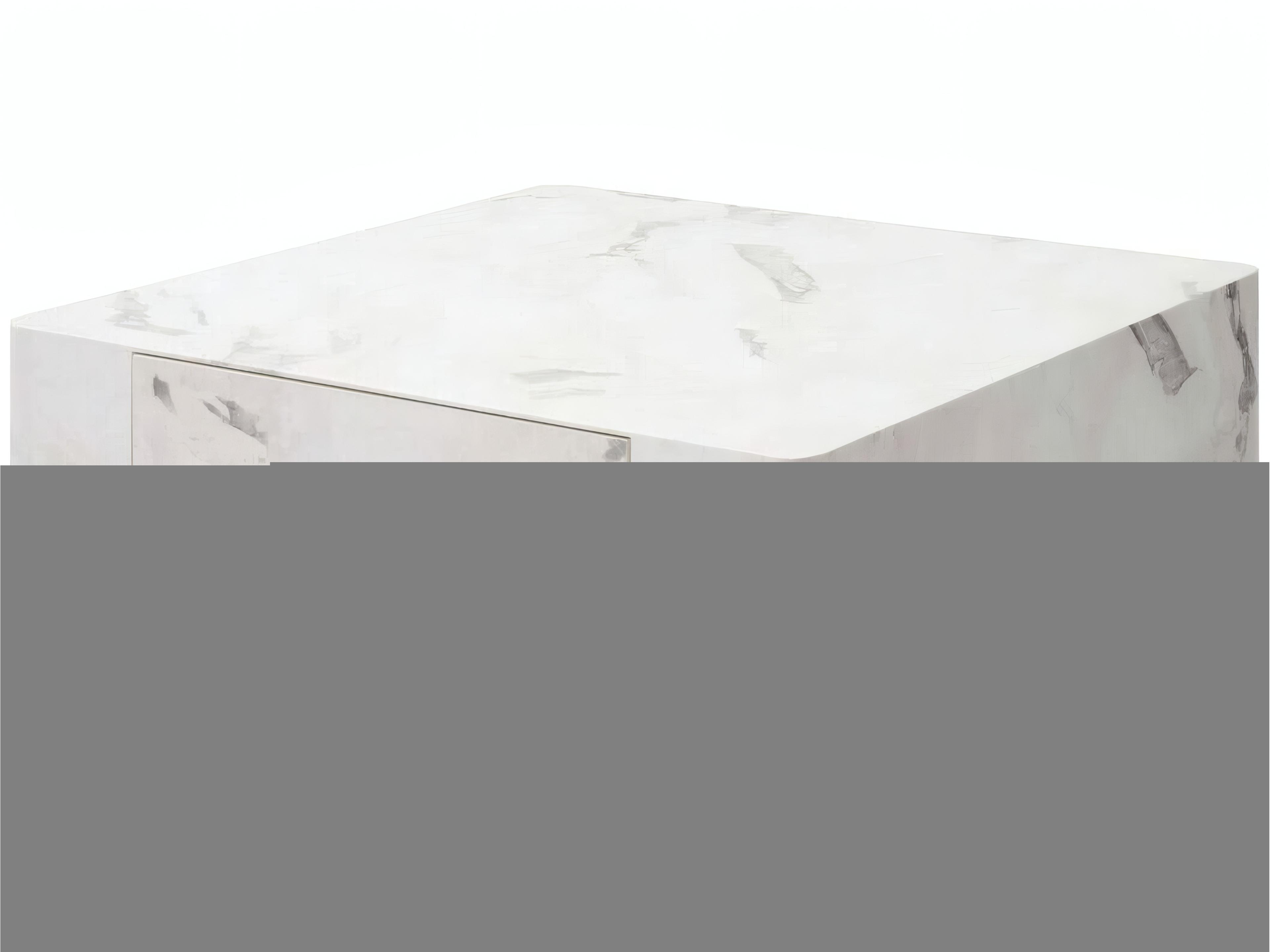 Fritzy Square Faux Stone Engineered Coffee Table