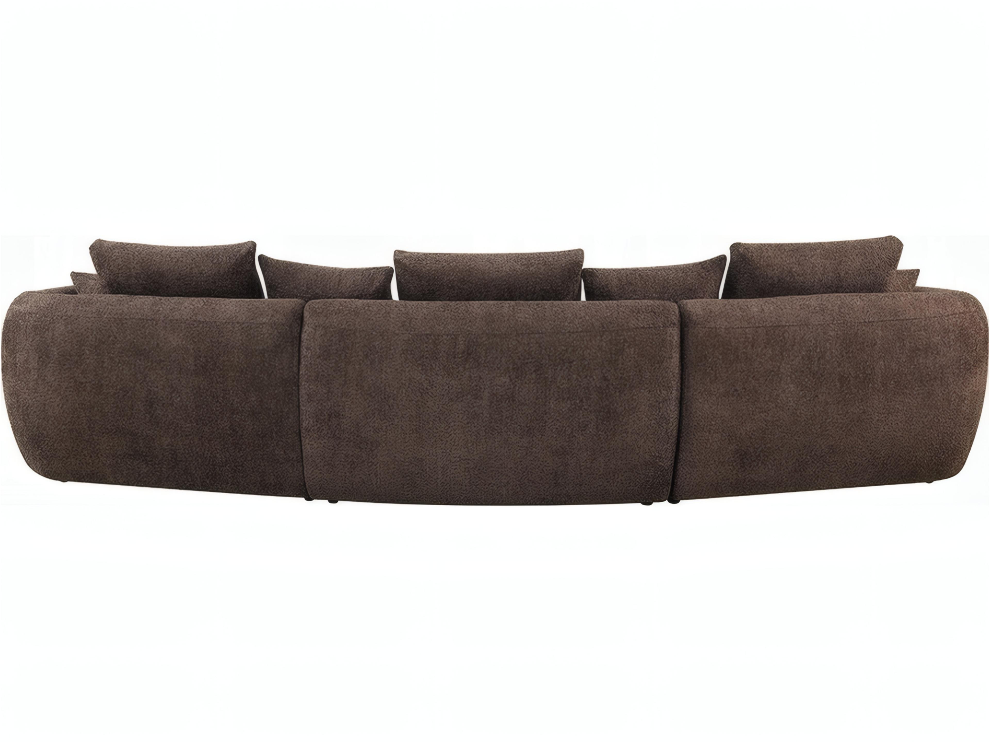 Acme Furniture Bash Macca Anthology Boucle Brown Upholstered Sofa