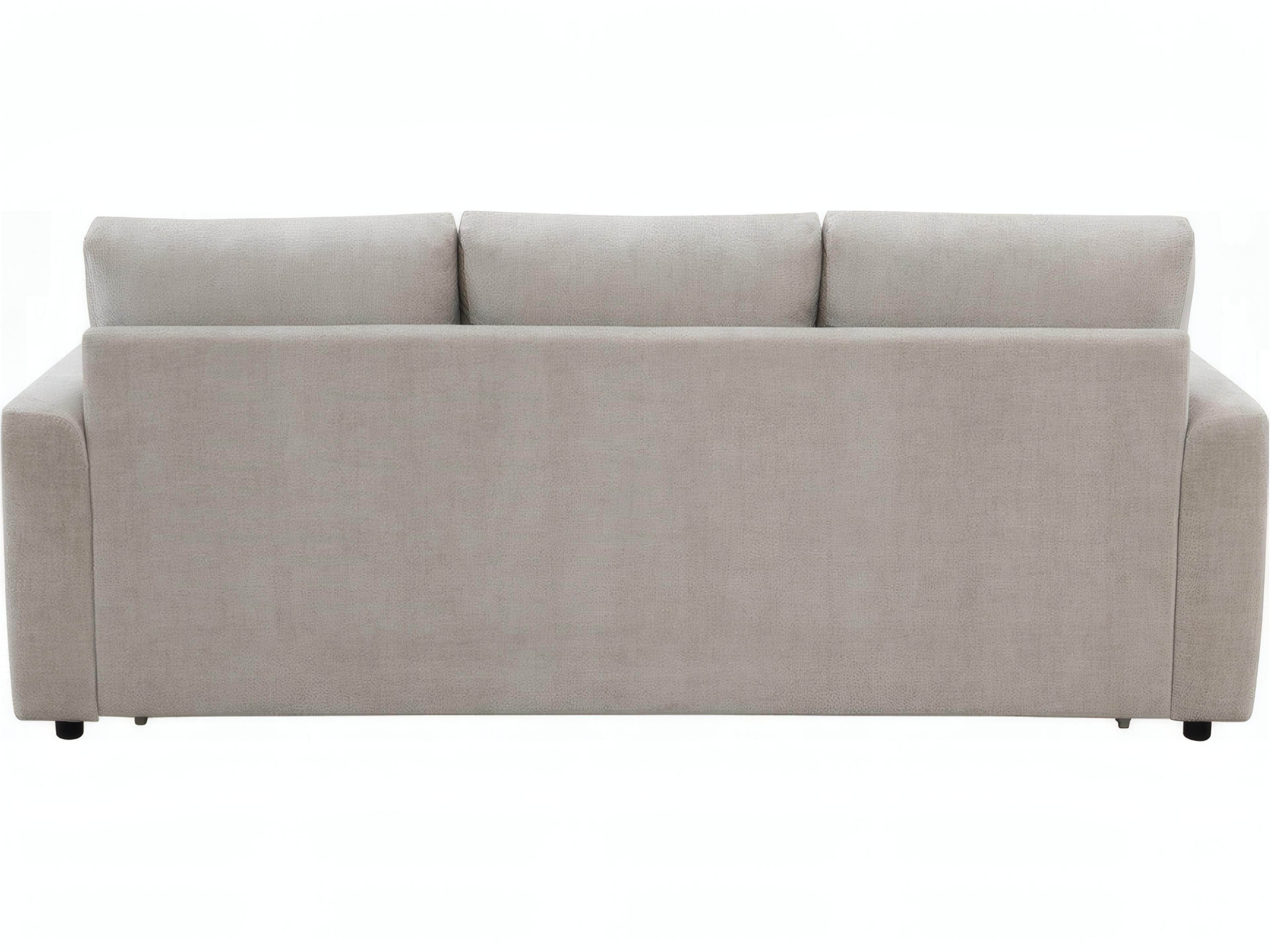Acme Furniture Beige Linen Upholstered Sofa Bed