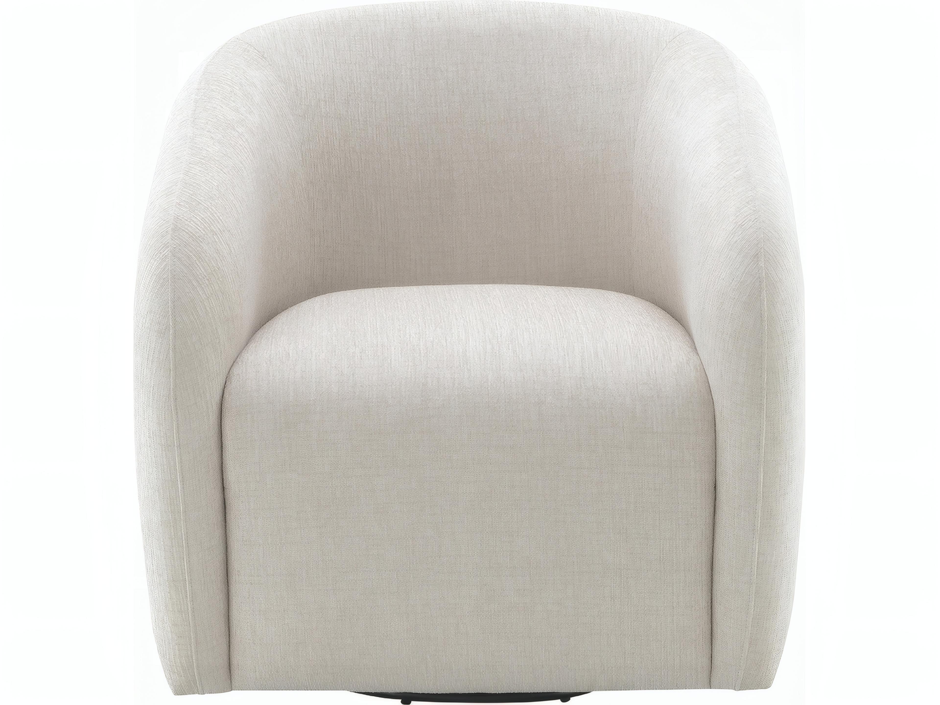 Acme Furniture Etienne Swivel Beige Accent Chair