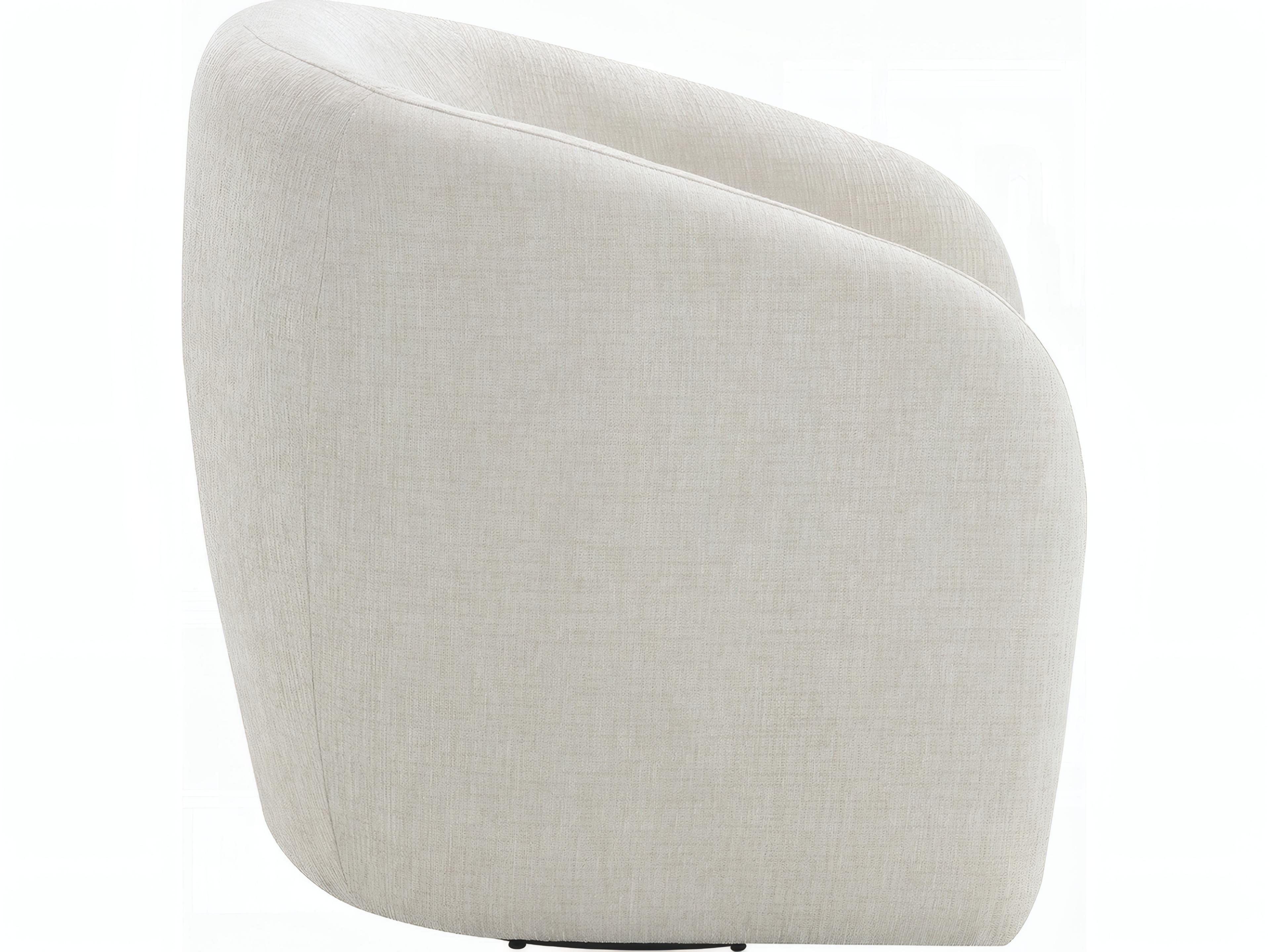 Acme Furniture Etienne Swivel Beige Accent Chair