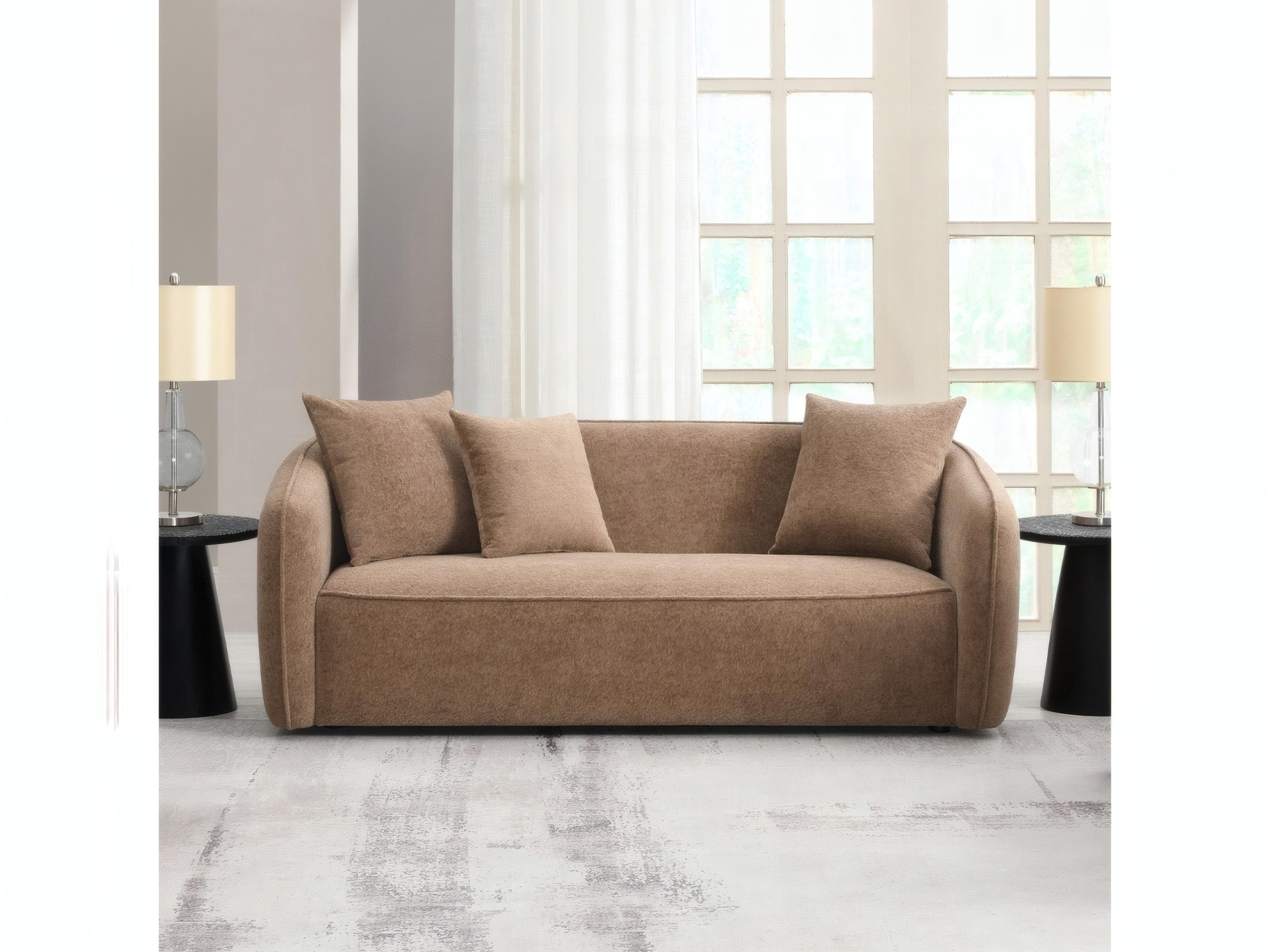 Acme Furniture Keith Brown Chenille Upholstered Sofa