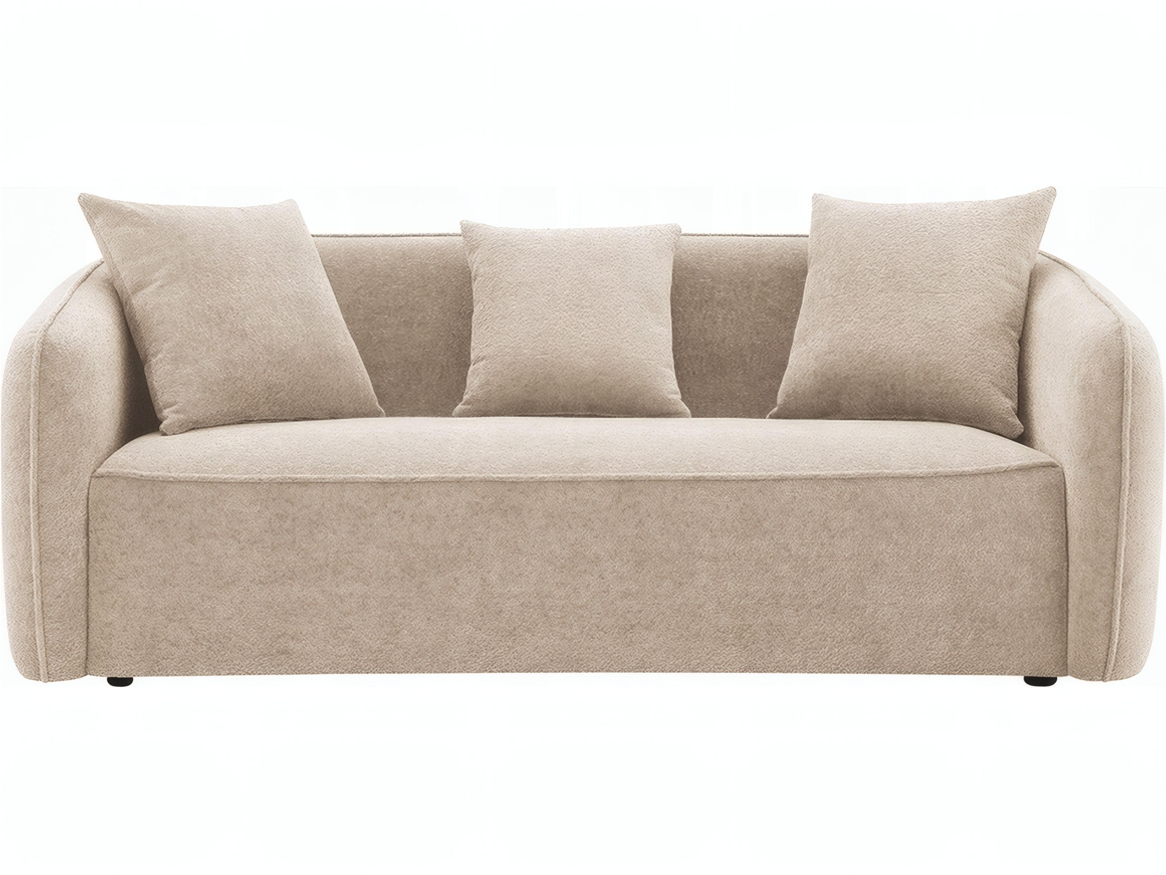 Acme Furniture Keith Beige Chenille Upholstered Sofa