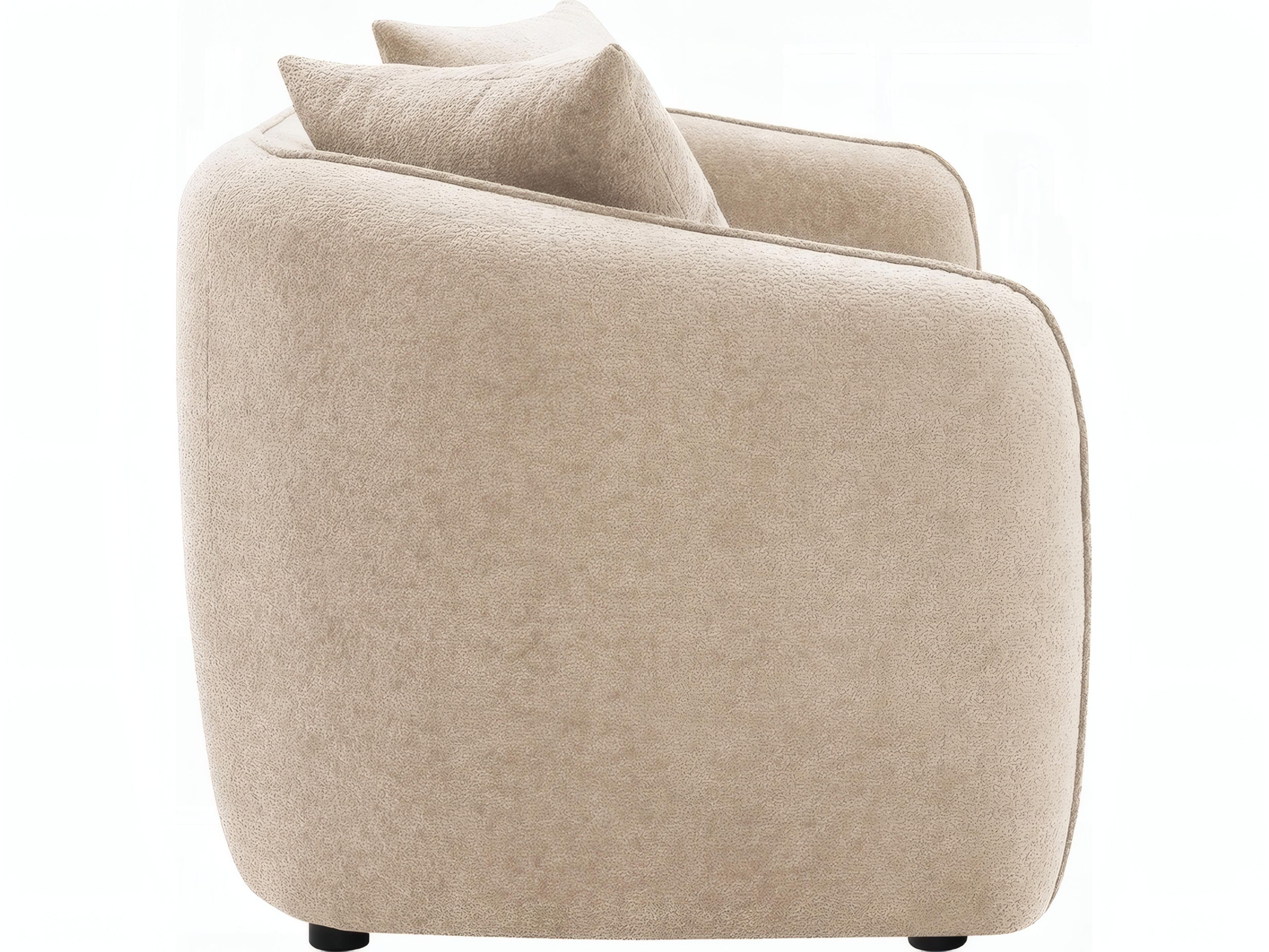 Acme Furniture Keith Beige Chenille Upholstered Sofa