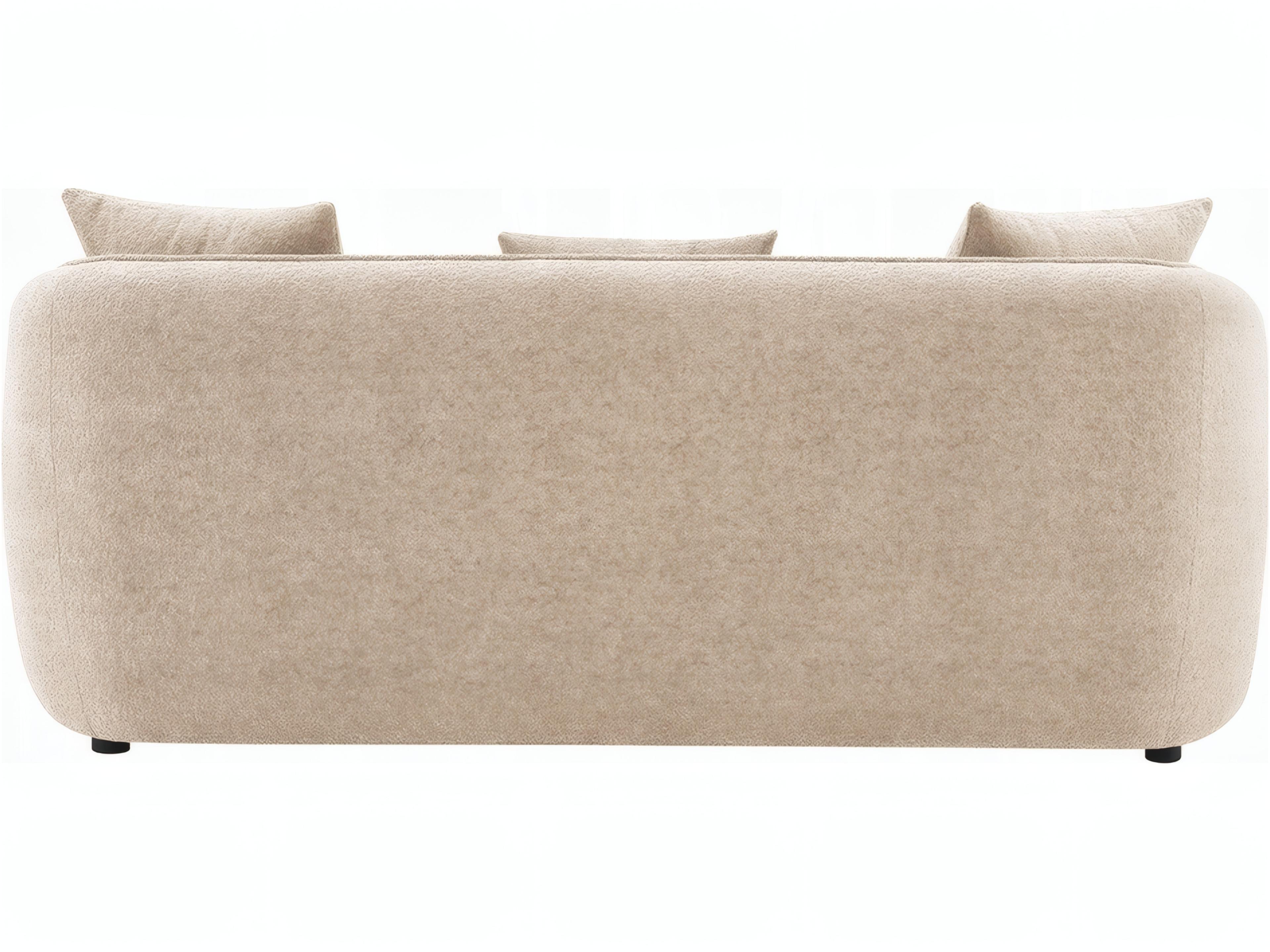 Acme Furniture Keith Beige Chenille Upholstered Sofa