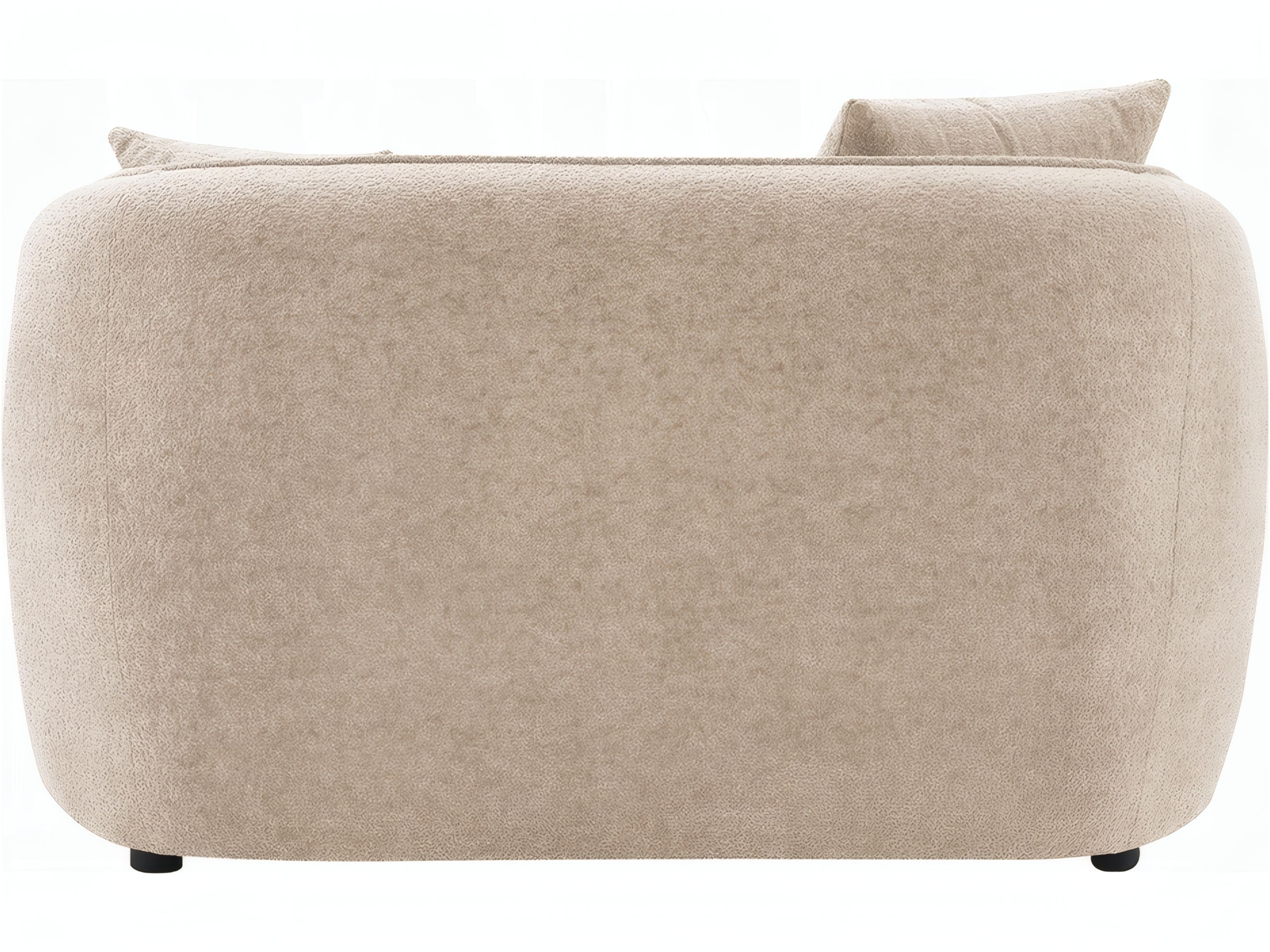 Acme Furniture Keith Beige Chenille Upholstered Loveseat