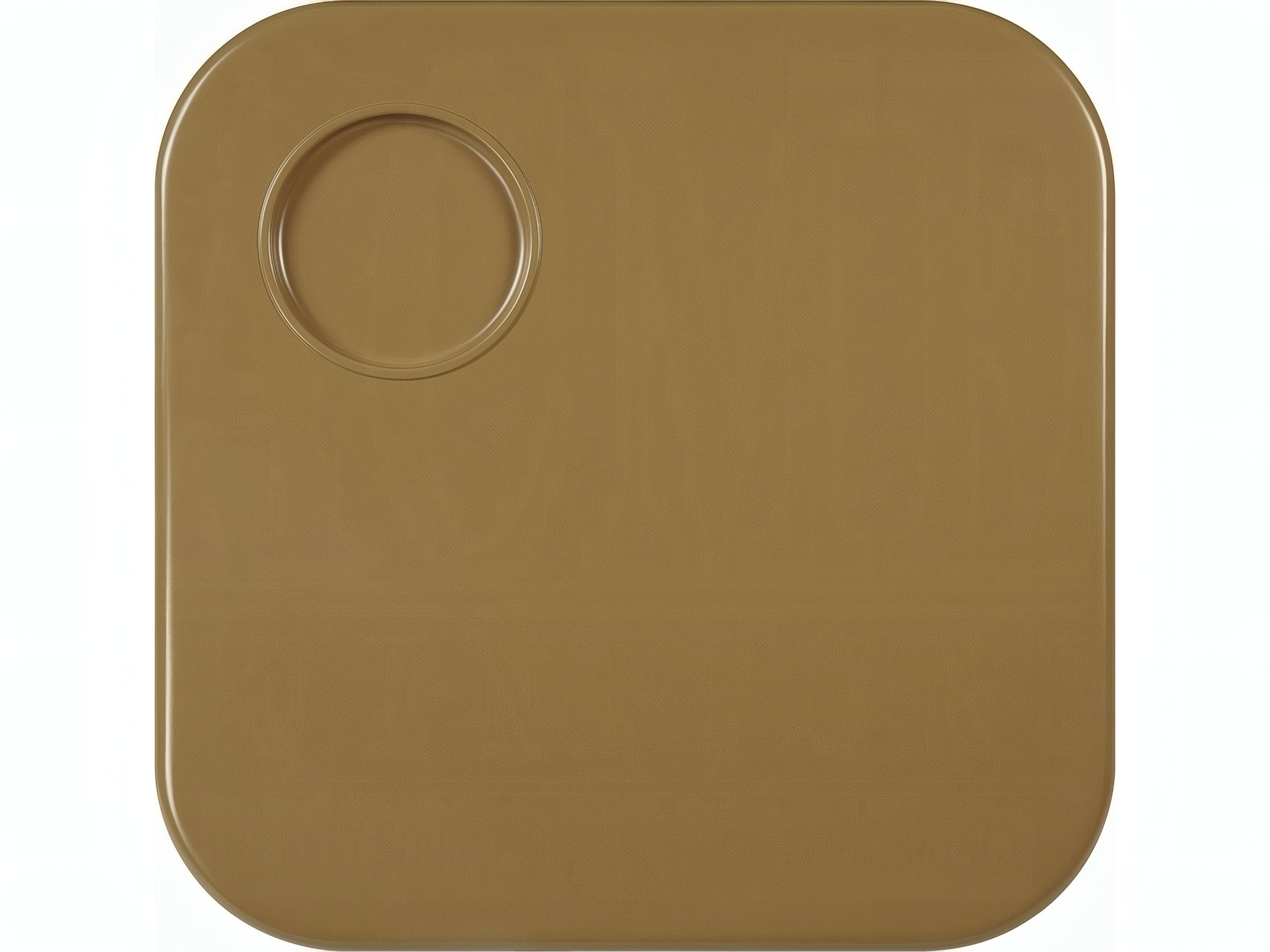 Acme Furniture Joane Square Wood Yellowish Brown Light Gray High Gloss Coffee Table