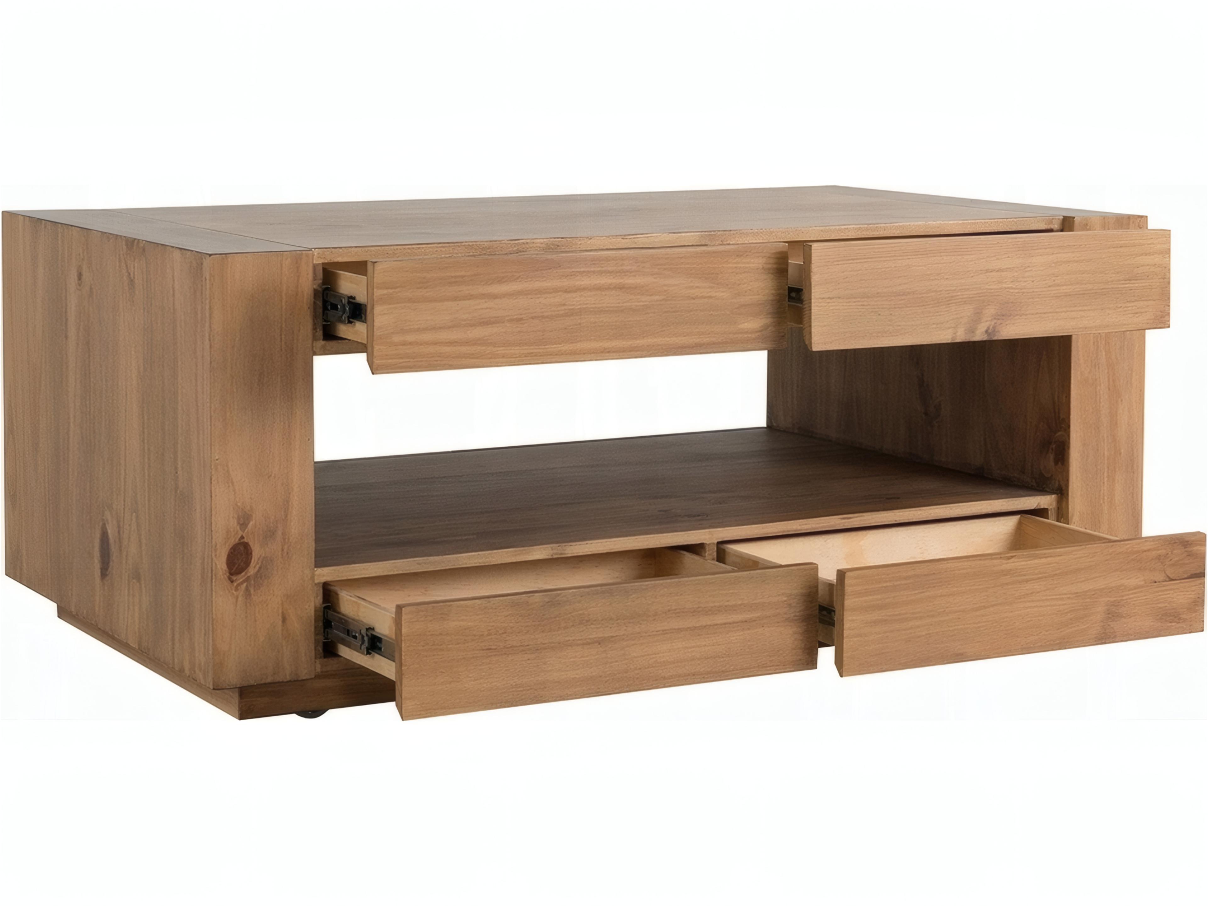 Acme Furniture Harlan Rectangular Wood Oak Coffee Table