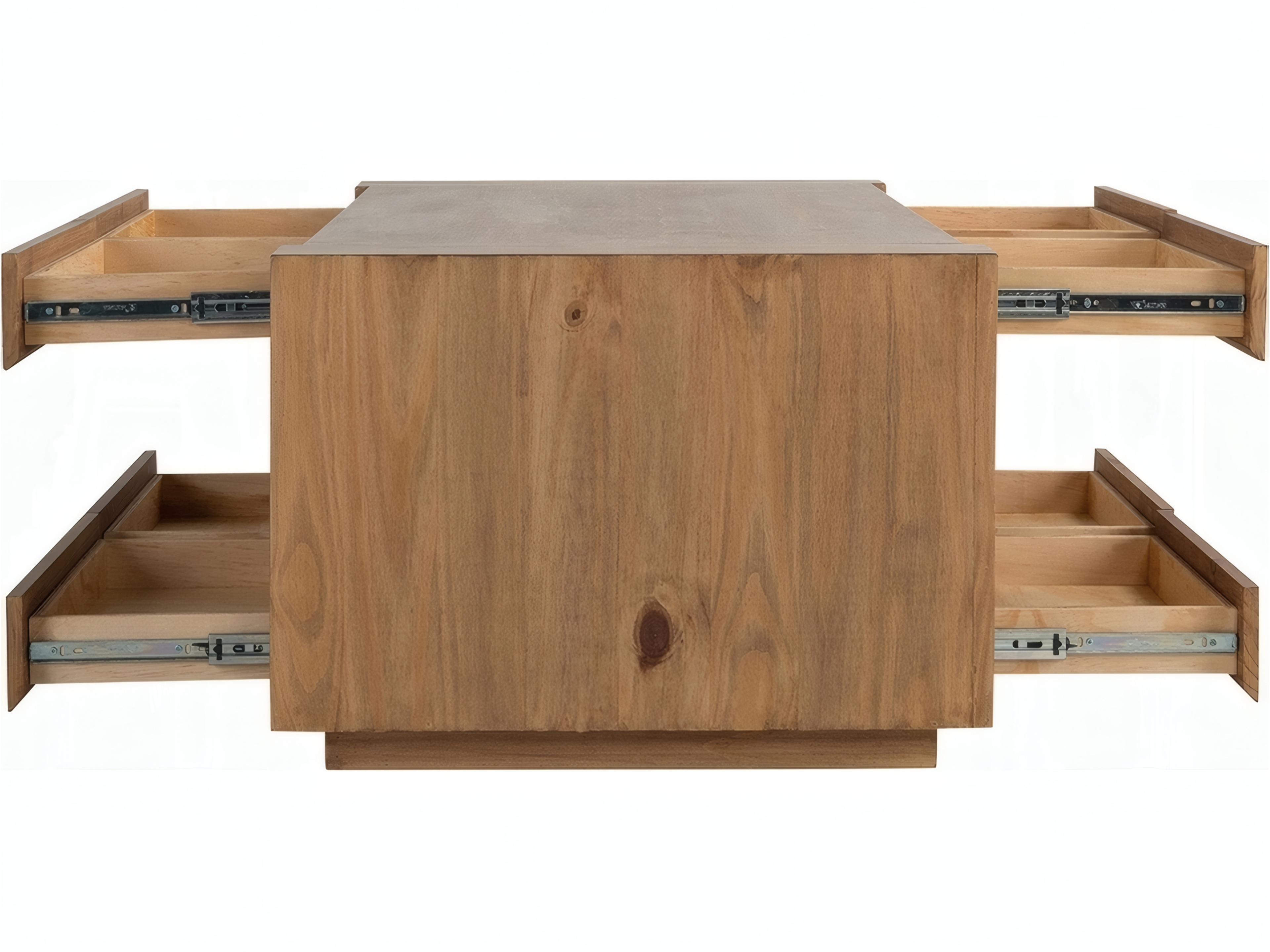 Acme Furniture Harlan Rectangular Wood Oak Coffee Table