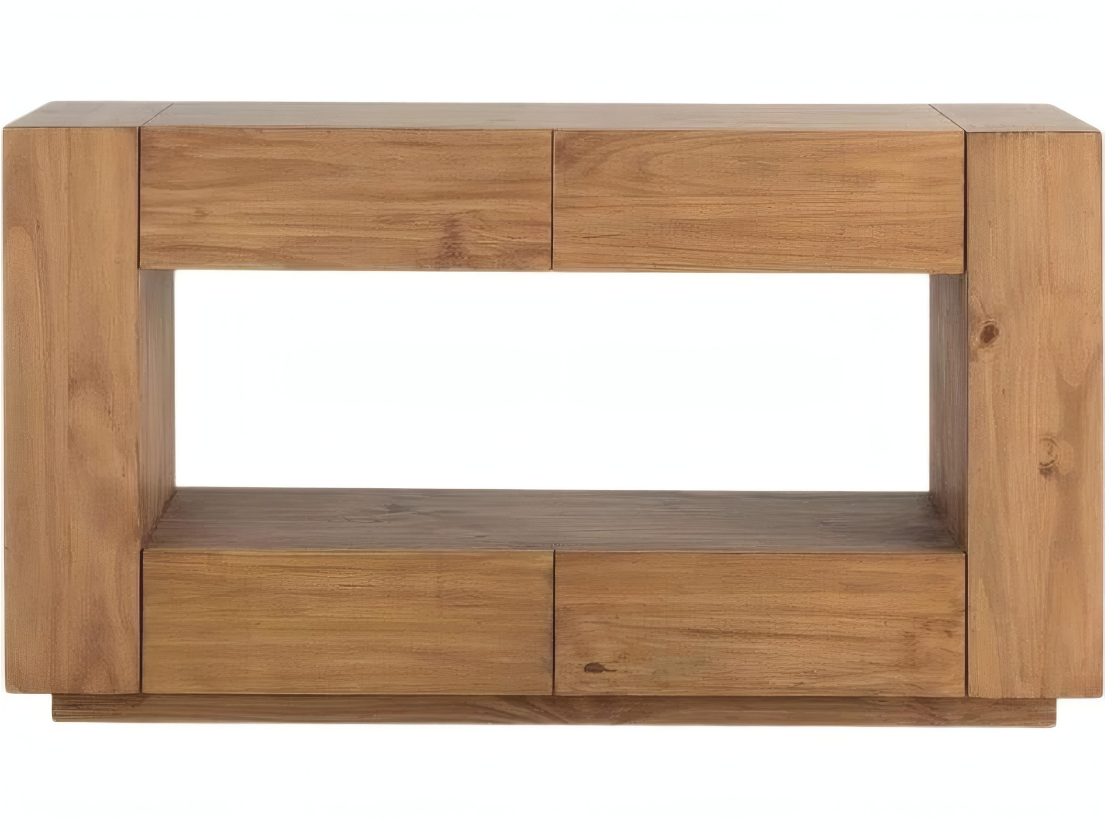 Acme Furniture Harlan Rectangular Wood Oak Console Table