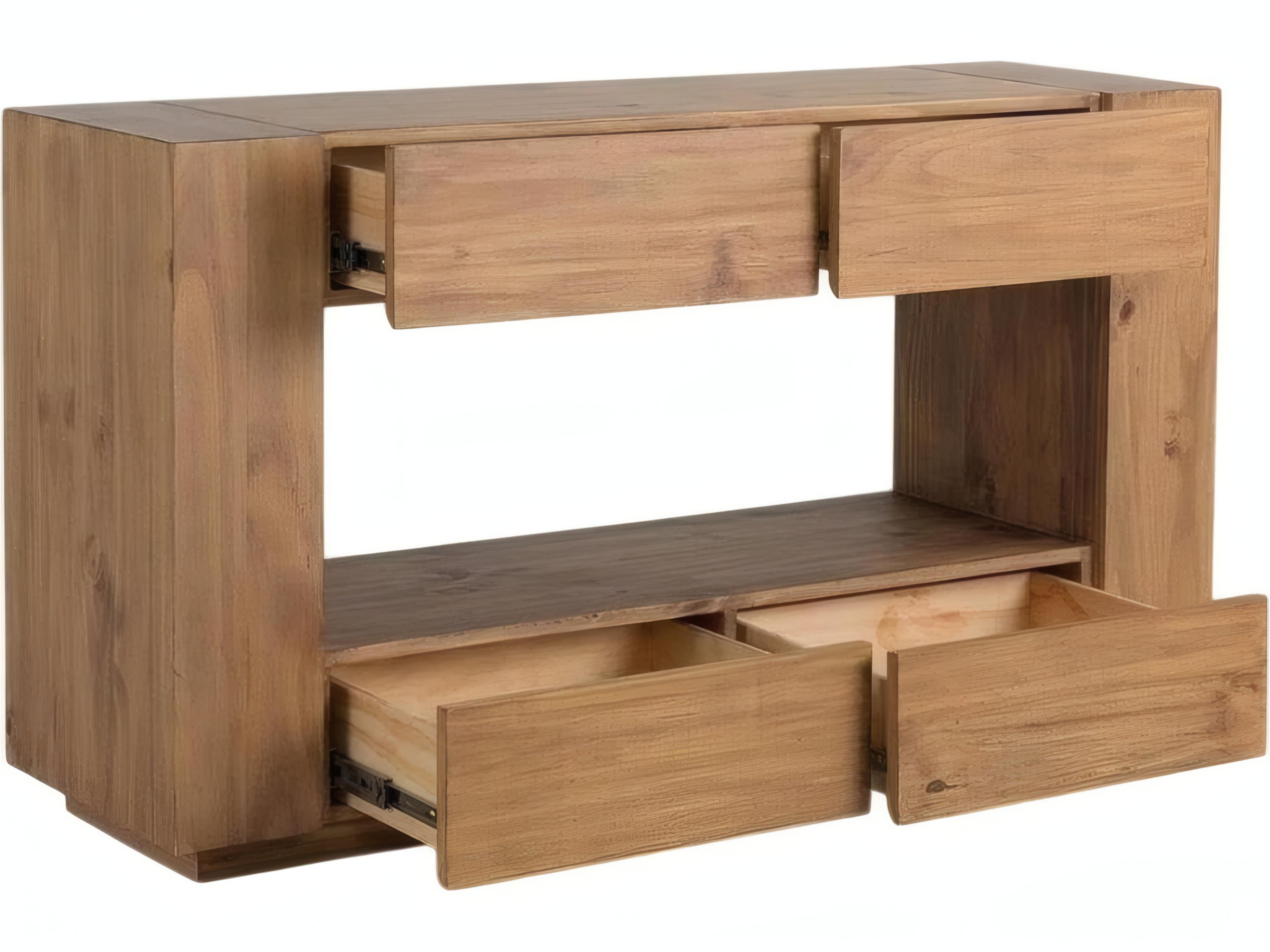 Acme Furniture Harlan Rectangular Wood Oak Console Table