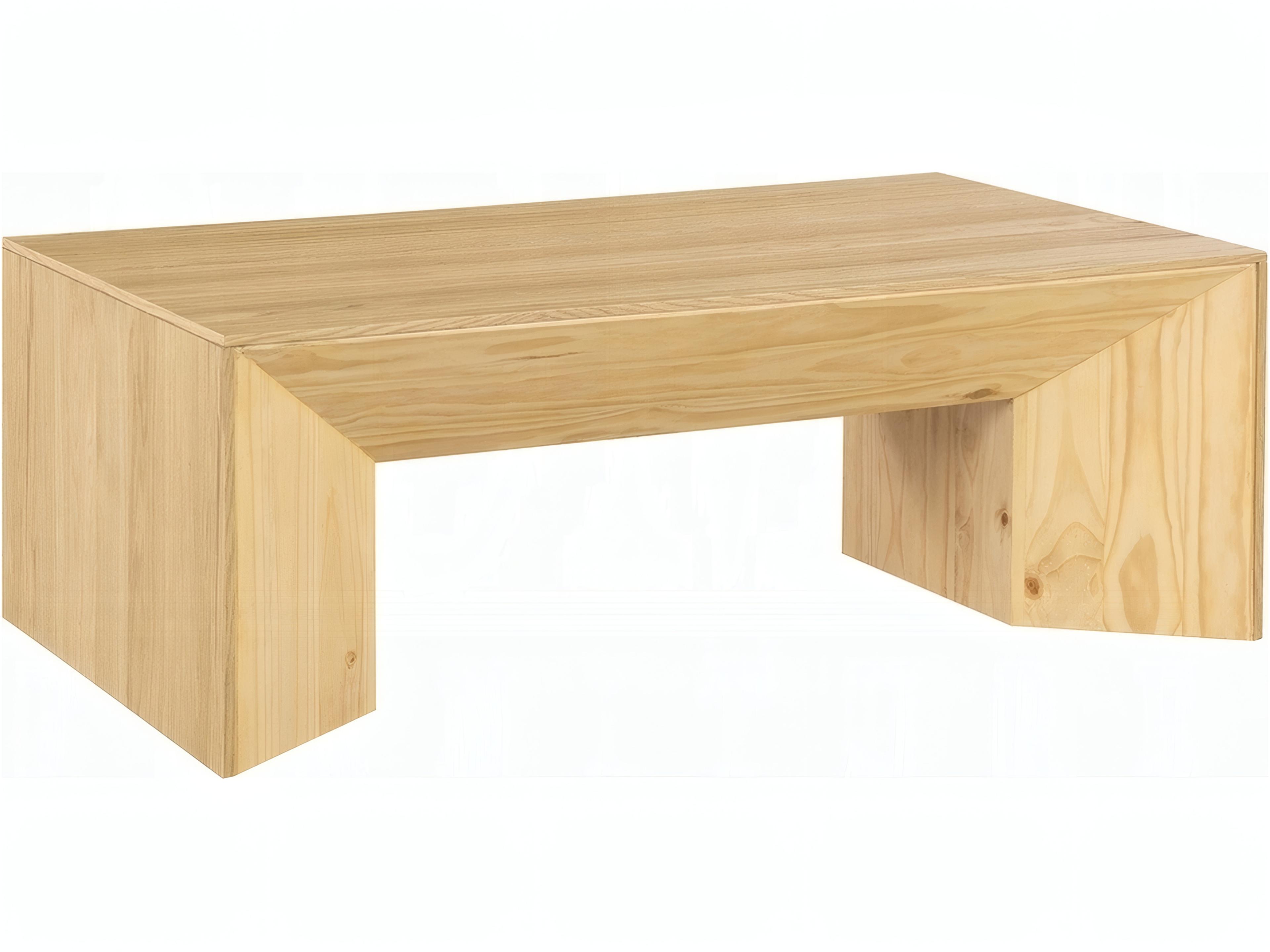 Harold Rectangular Wood Natural Oak Coffee Table