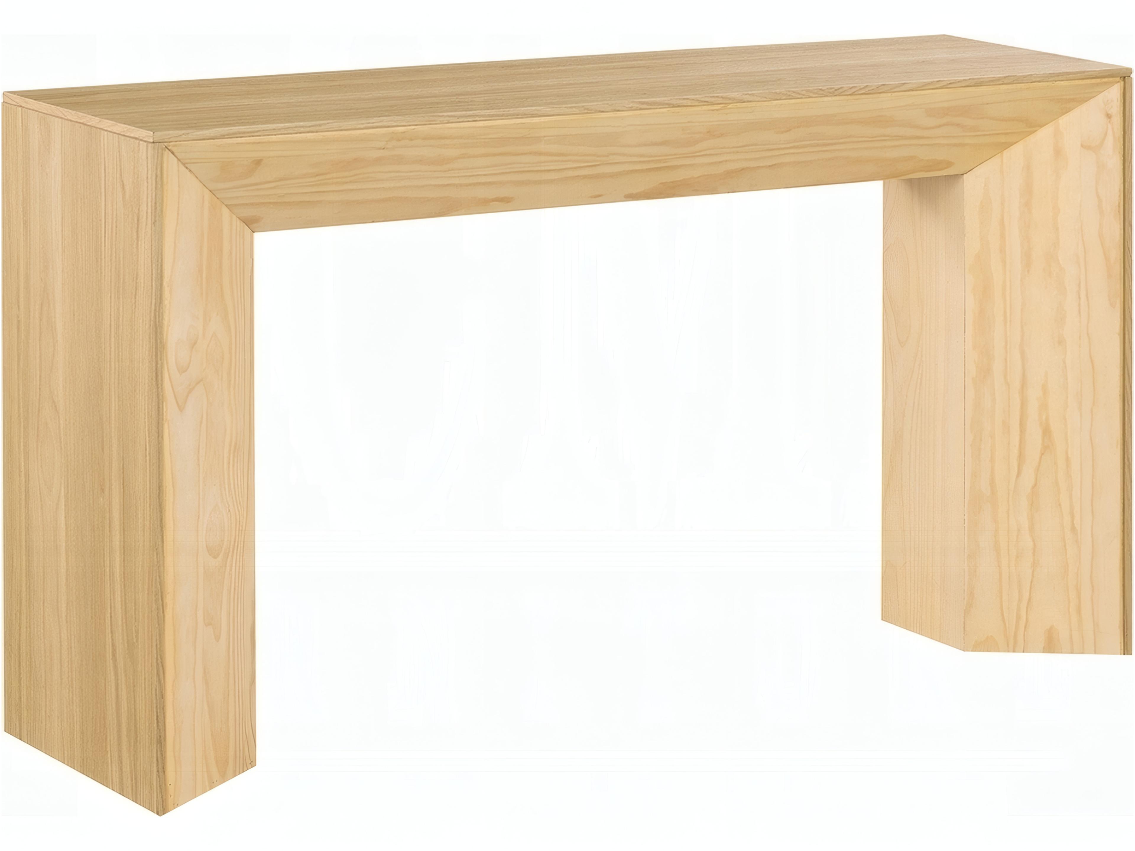 Harold Rectangular Wood Natural Oak Console Table