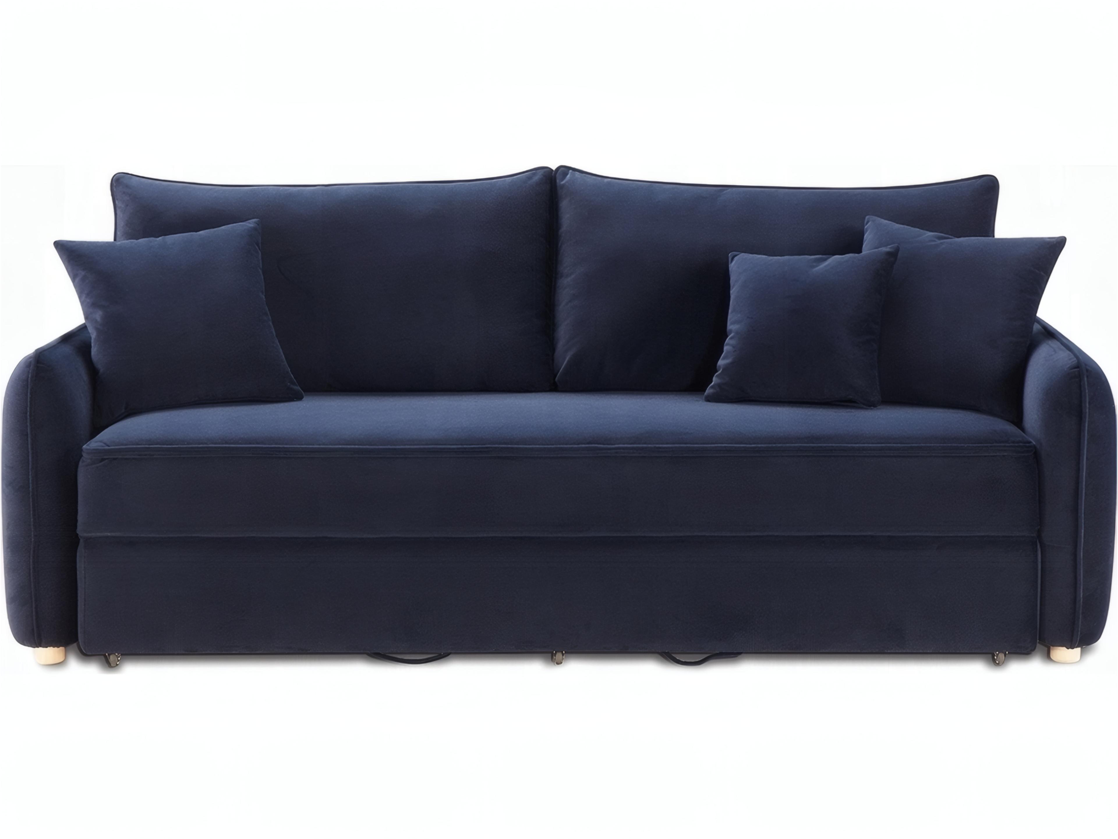 Acme Furniture Irina Blue Velvet Upholstered Sofa Bed