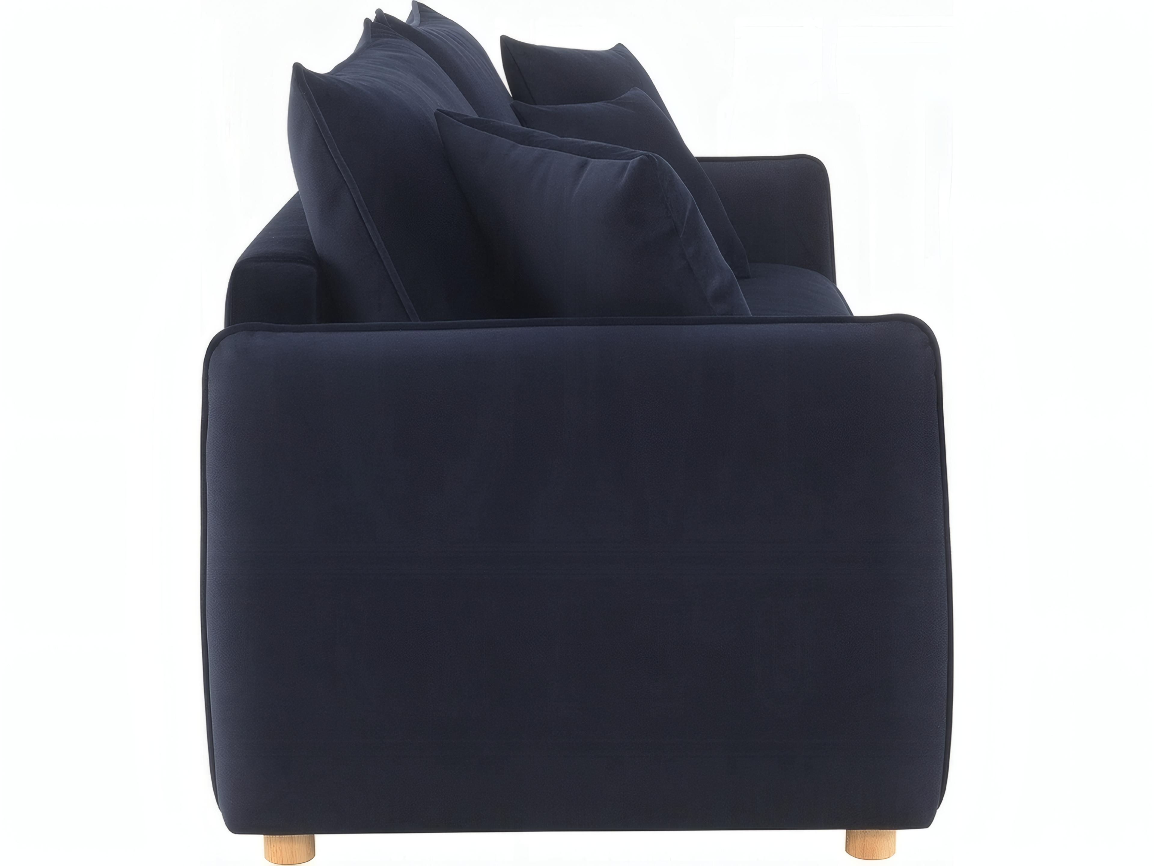 Acme Furniture Irina Blue Velvet Upholstered Sofa Bed