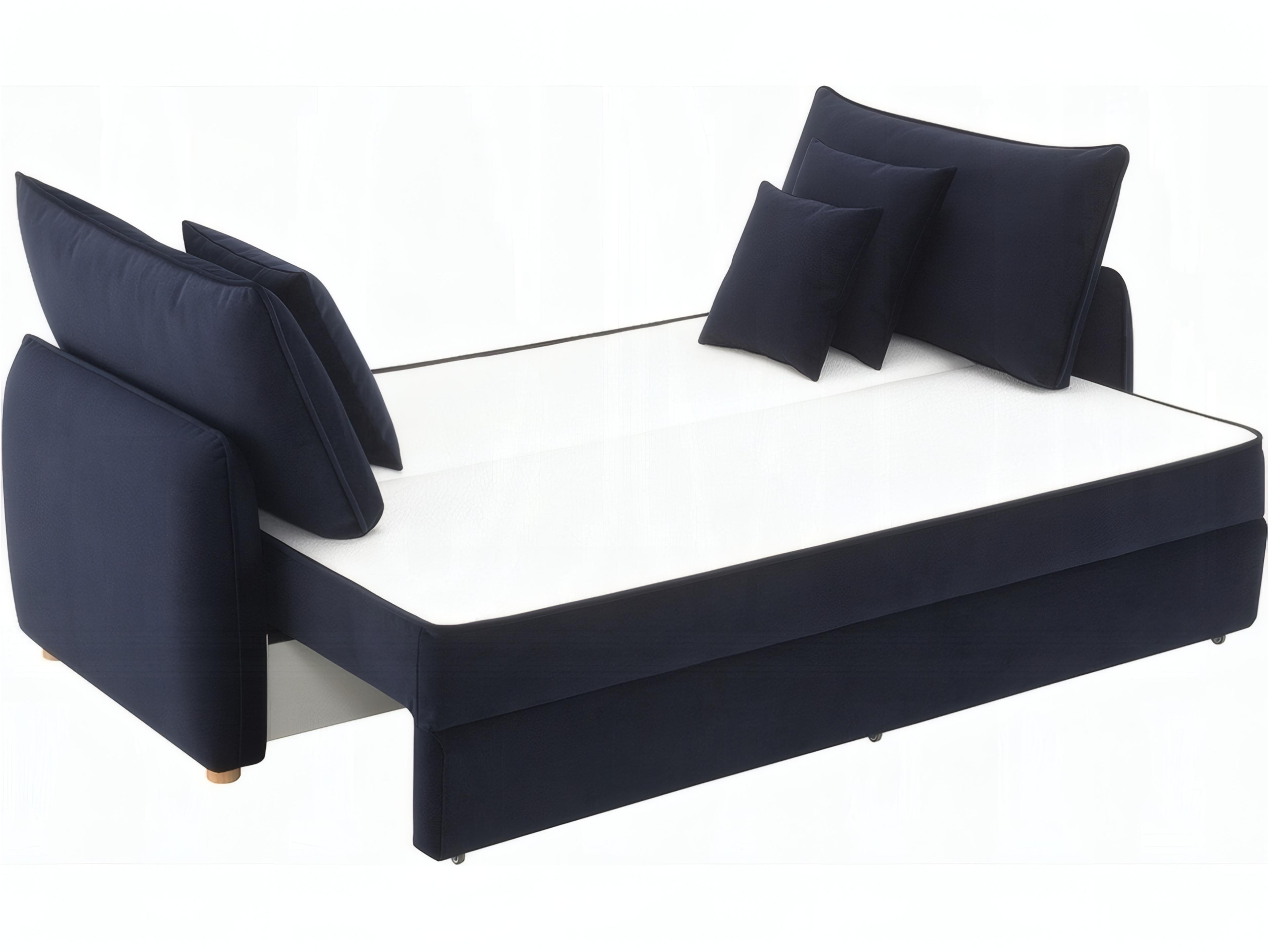 Acme Furniture Irina Blue Velvet Upholstered Sofa Bed