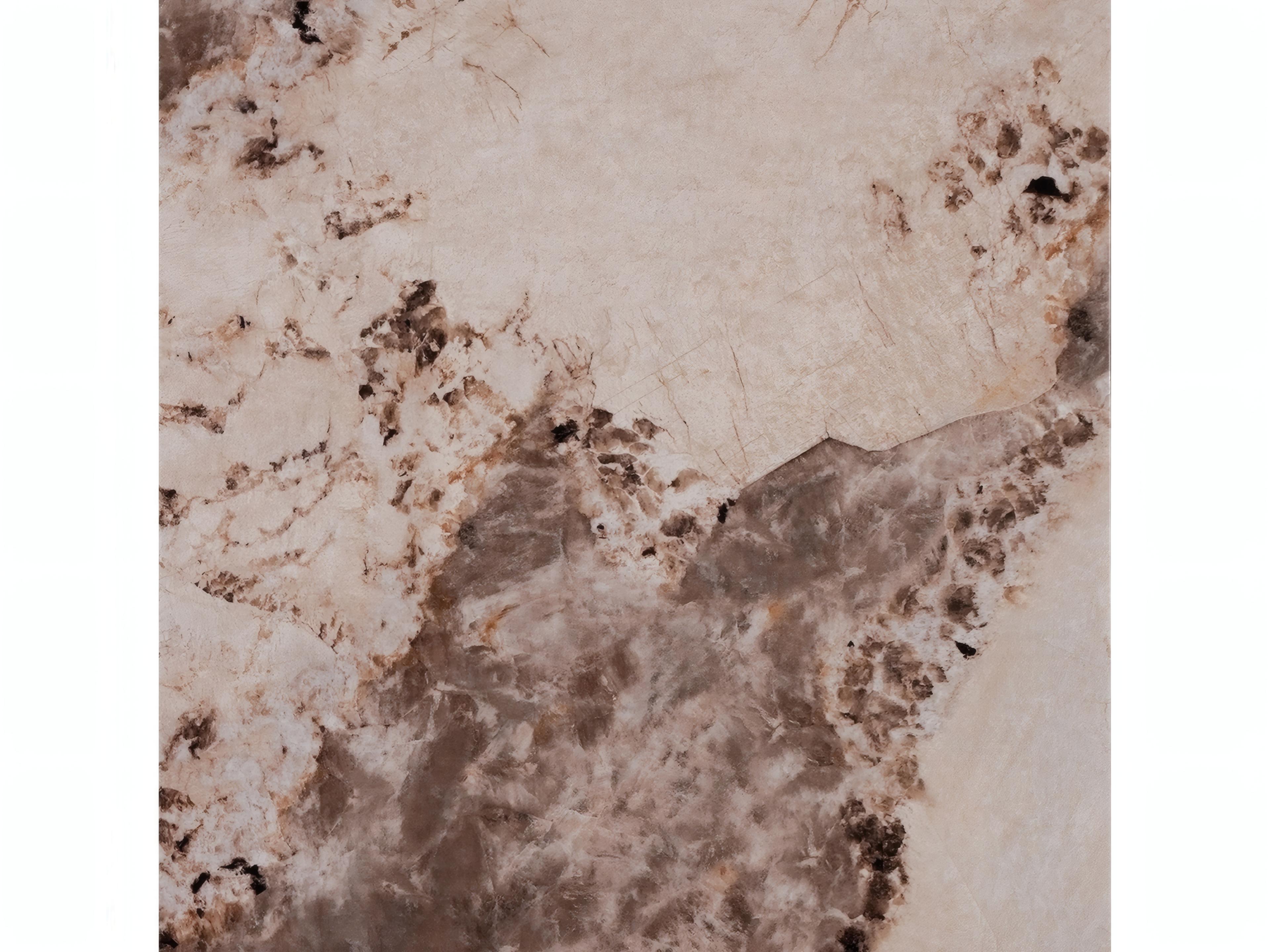 Acme Furniture Fultan Square Faux Stone Engineered End Table